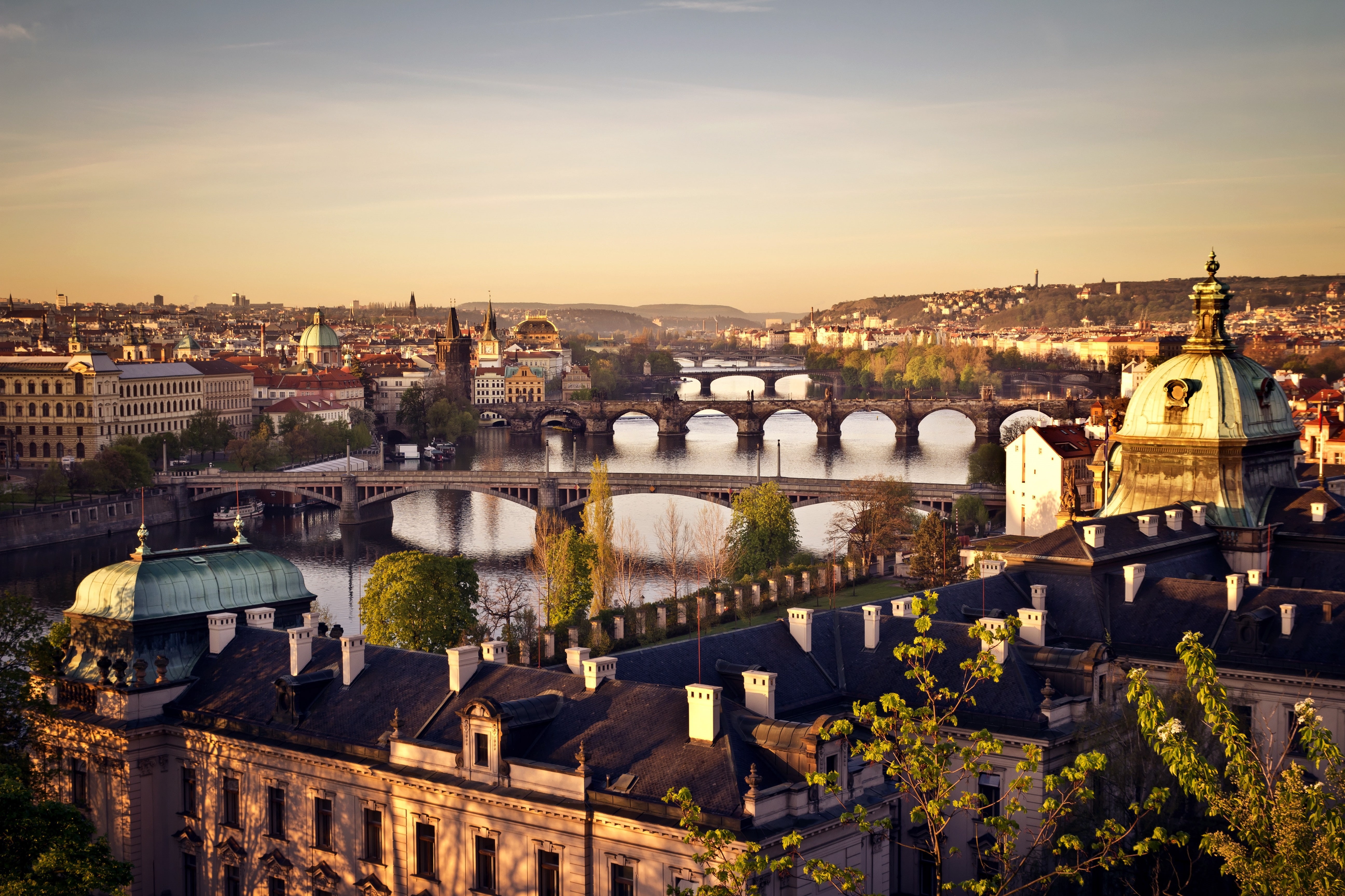 Prague, cityscape, 5K, HD Wallpaper