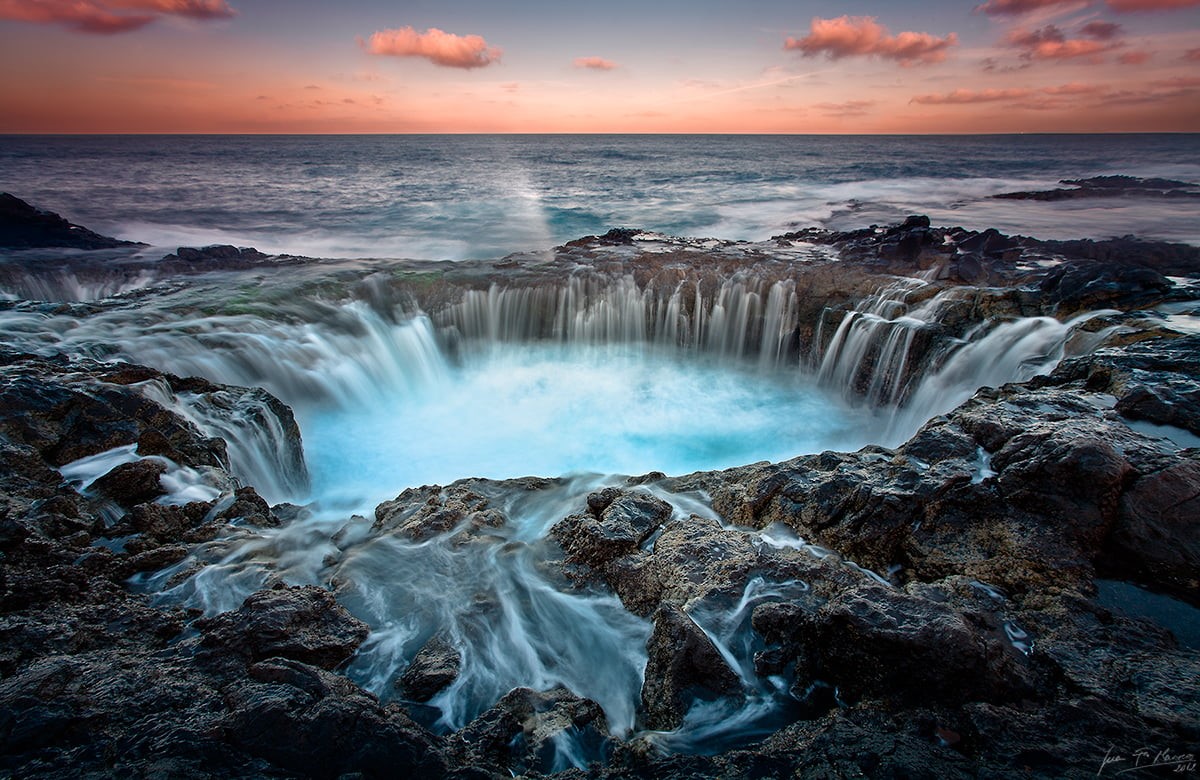 body of water, MG, colours, sea, sunshine, orilla, body, pescador, rocks, water, nature, clouds, islas canarias, dusk, wave, las palmas, fishermen, scenics, HD Wallpaper