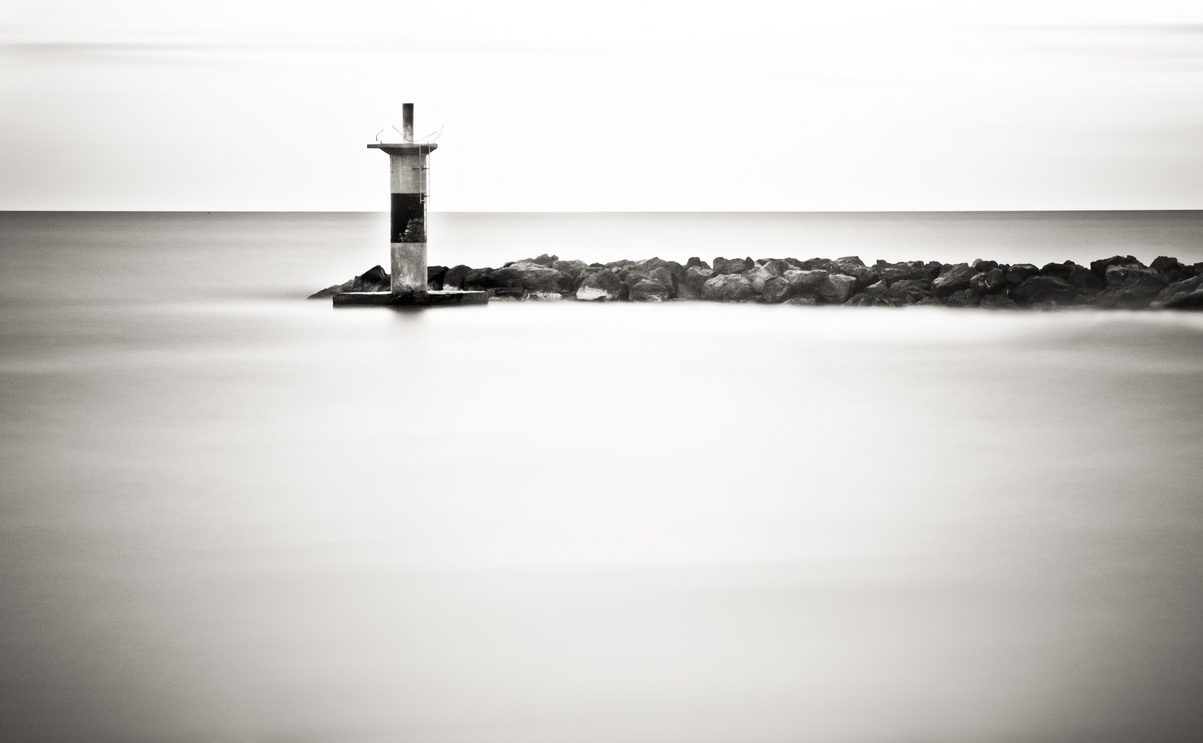 2470mm, baleares, tranquil scene, sky, light, balearic, near, copy space, no people, day, scenics - nature, nature, Exposure, 4K, water, direction, Long, HD Wallpaper