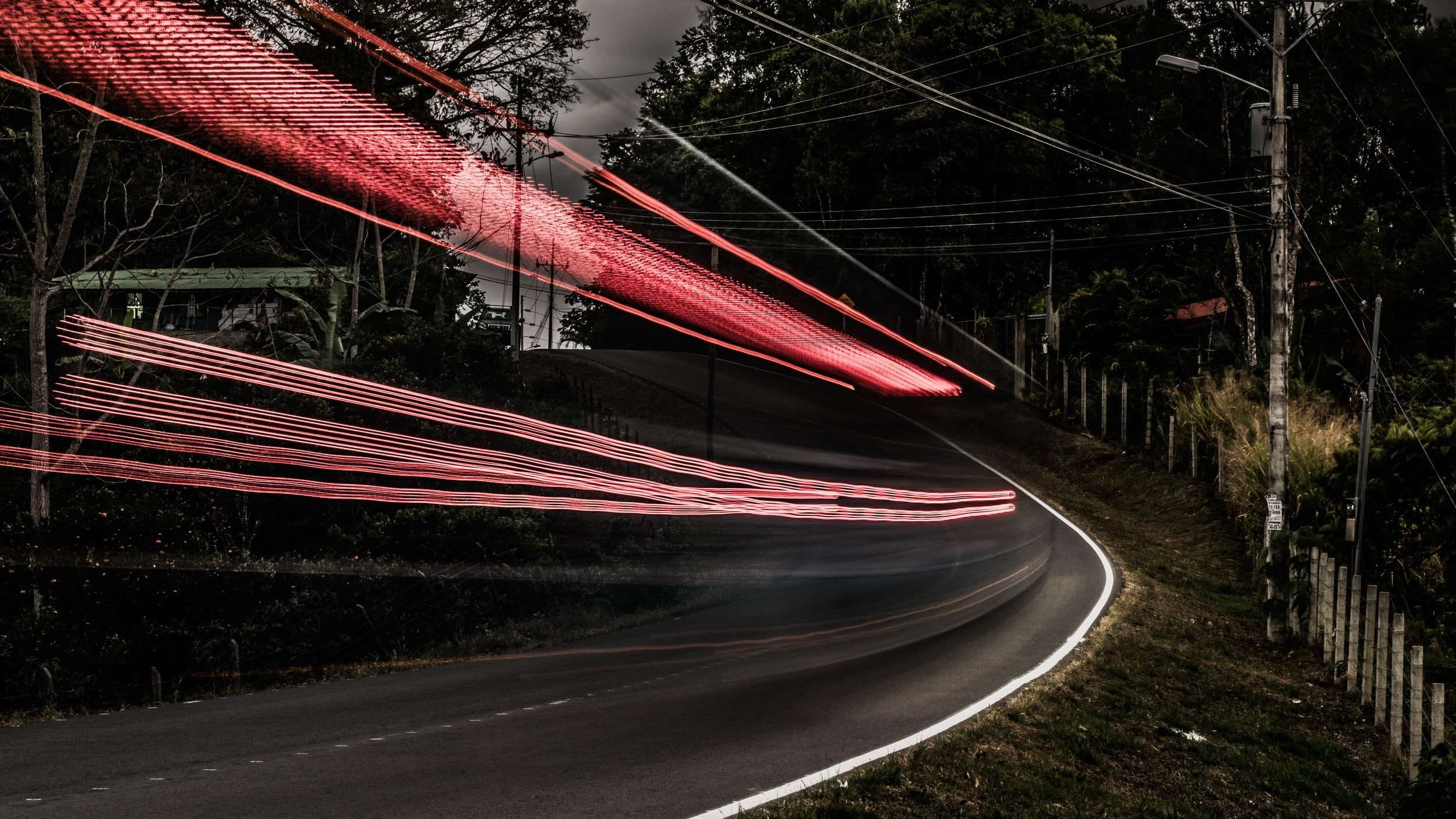 larga exposicin, the way forward, plant, long exposure, outdoors, daylight, illuminated, direction, no people, light trail, night, blurred motion, street, HD Wallpaper