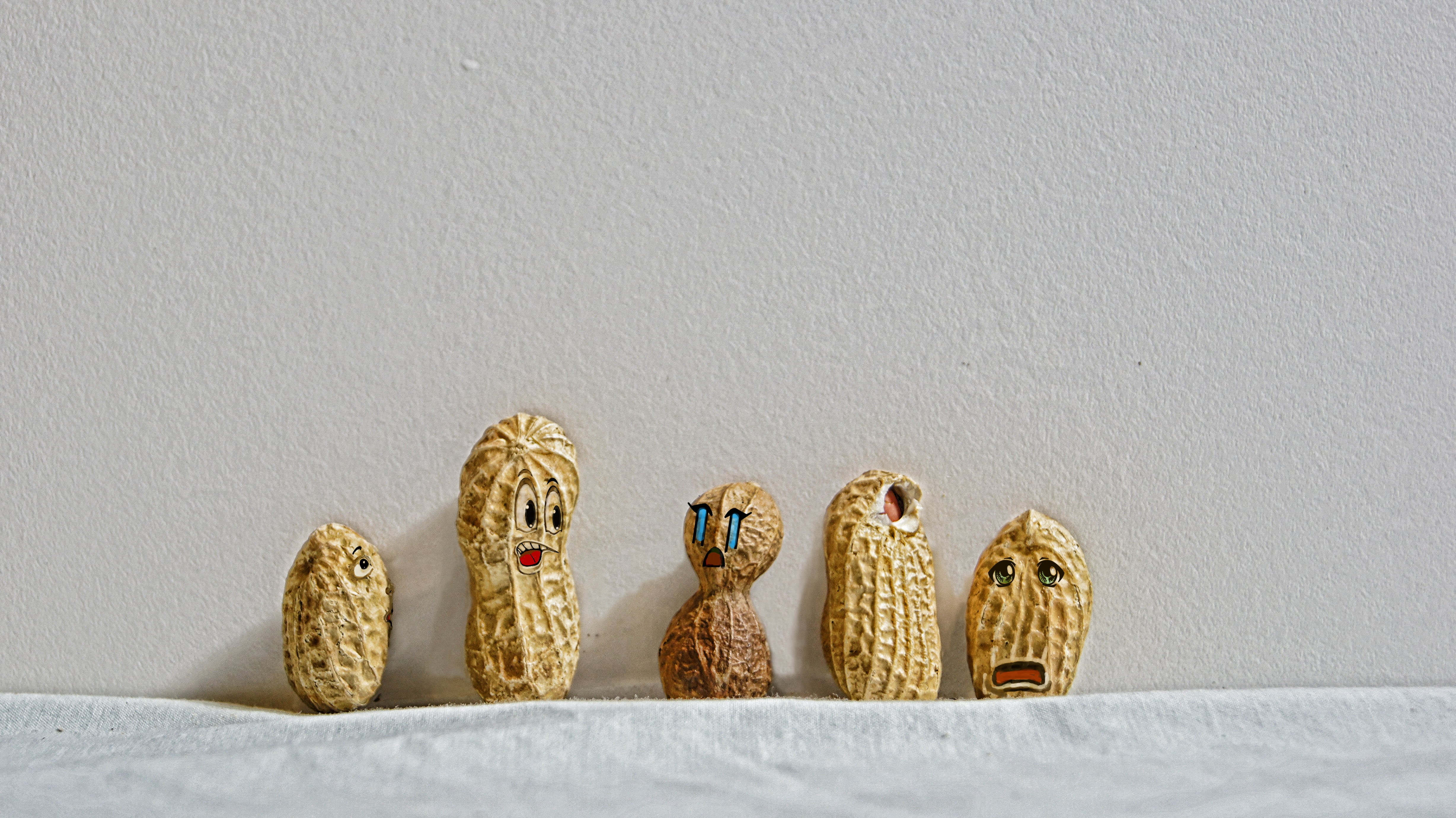 peanuts, decorative, Creative Commons, food, nuts, five, cultures, 4K, cc, decoration, doodles, assorted, HD Wallpaper