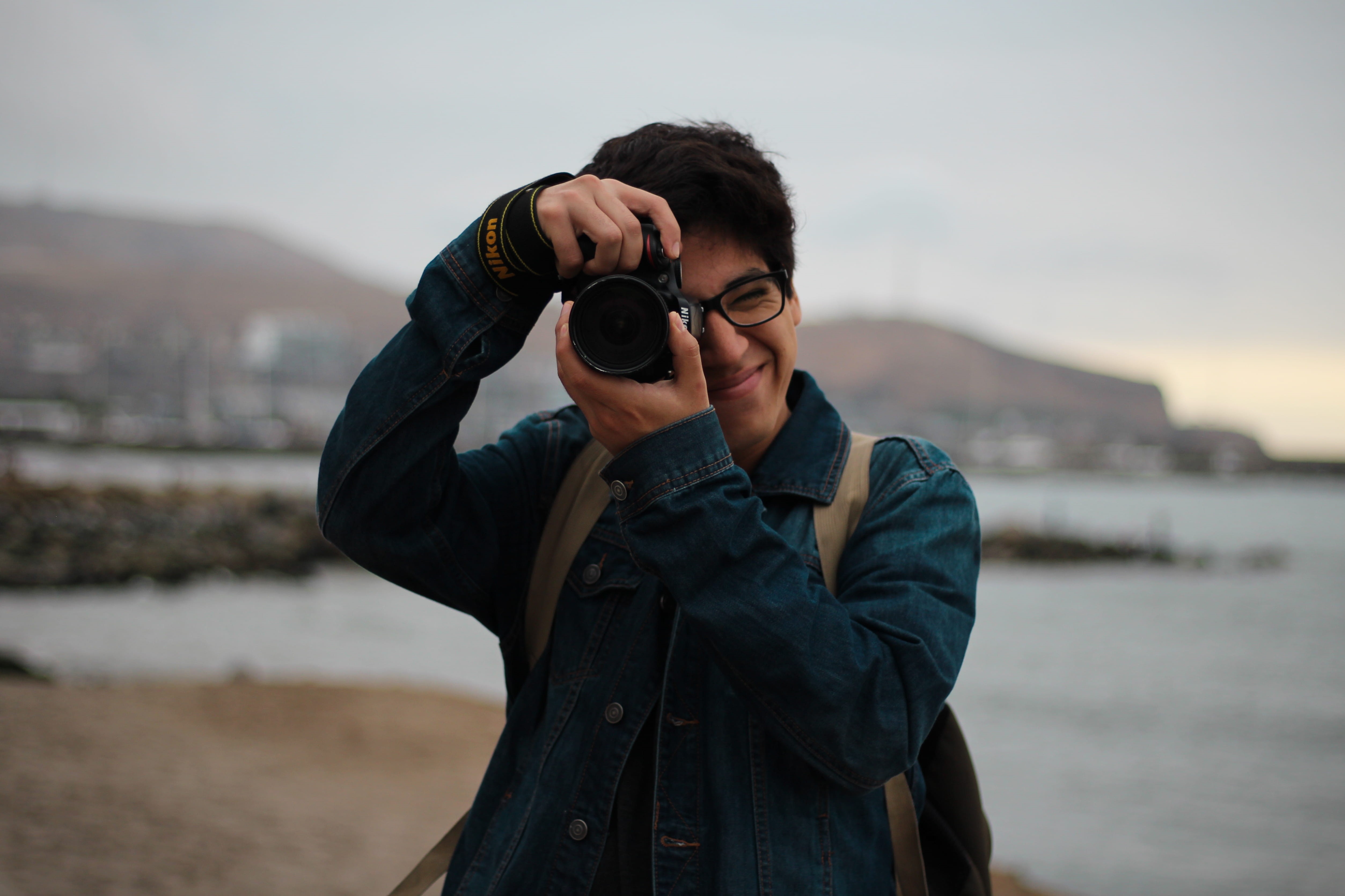 clothing, fotografo, winter, profundidad, photography, standing, photographer, nikon, young adult, focus on foreground, leisure activity, real people, aperture, HD Wallpaper