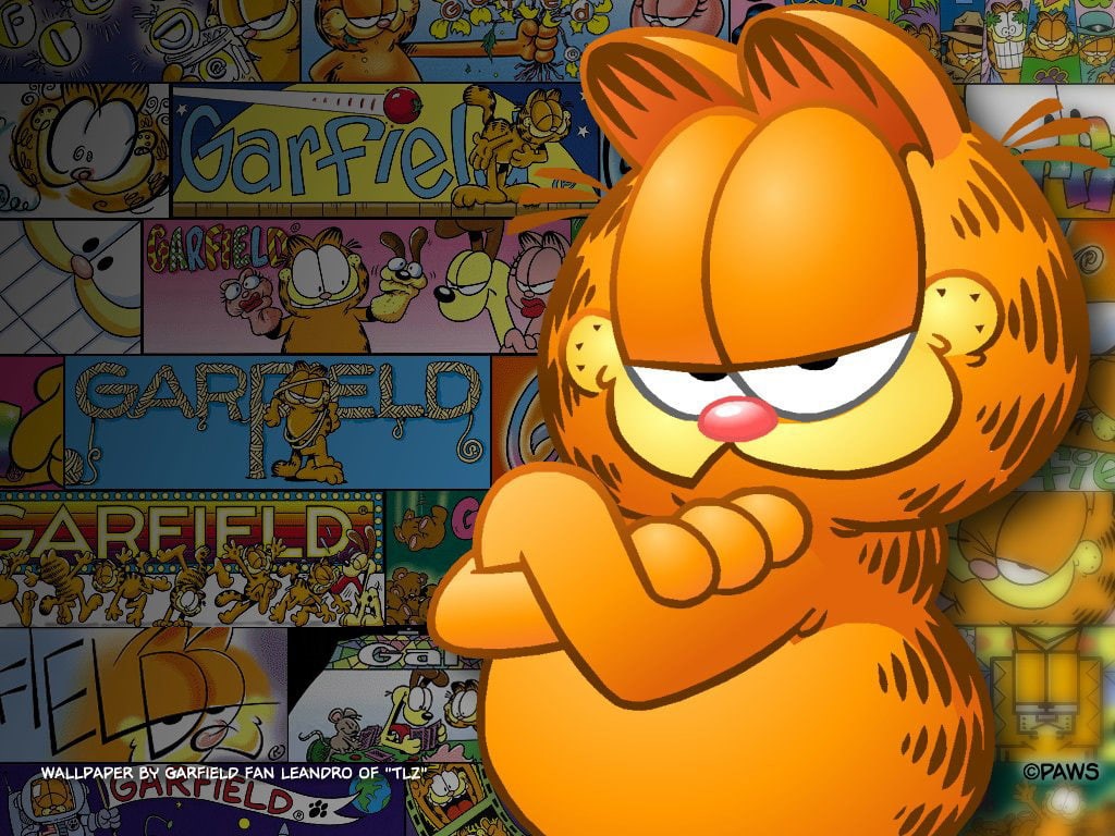 garfield screensaver, 480P, garfield, garfield  hd, garfield computer, HD Wallpaper