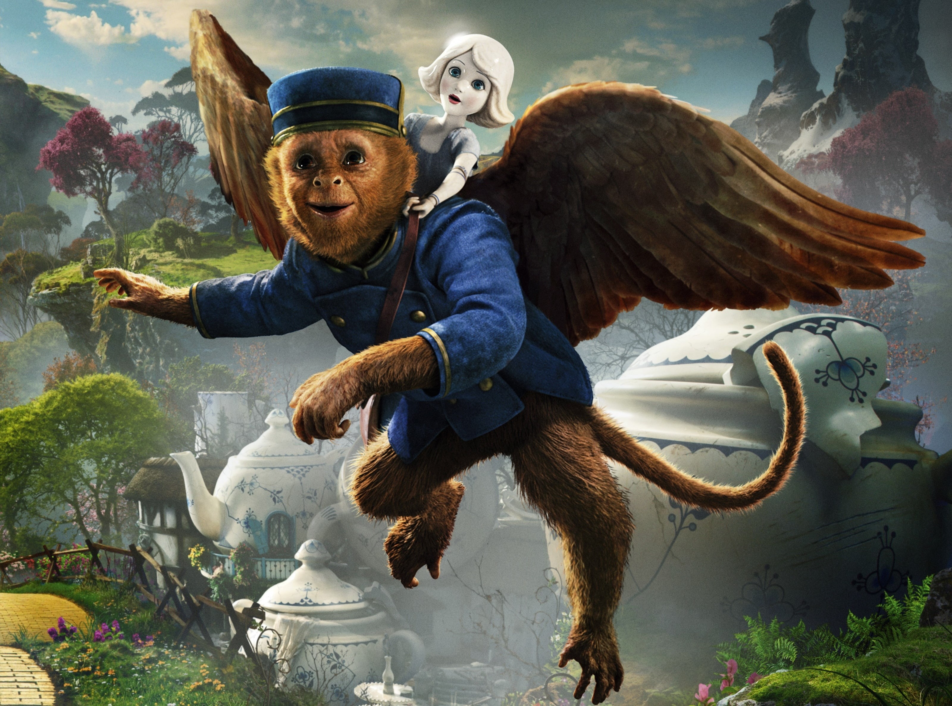 Movies, two people, illustration, representation, Oz the Great and Powerful, oz, real people, Fantasy, Finley, leisure activity, nature, powerful, Film, HD Wallpaper