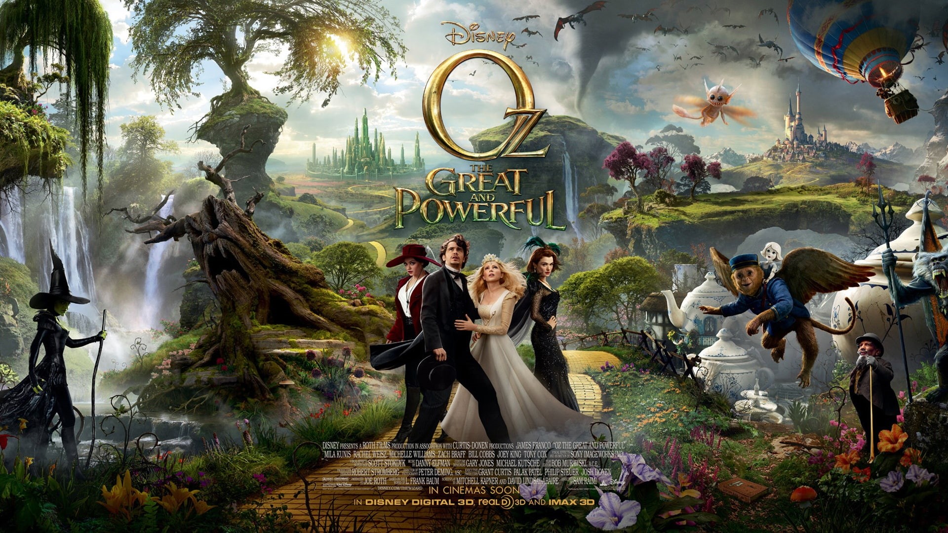 2013, Great, Powerful, 1080P, Oz, HD Wallpaper