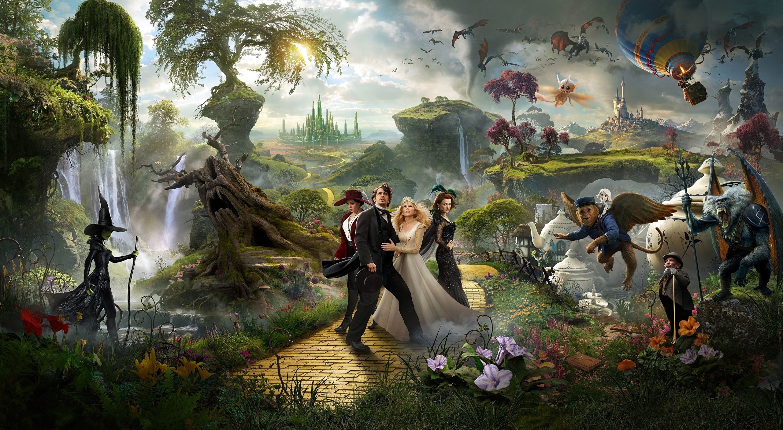 oz the great and powerful, 2K, fantasy, Oz the Great and Powerful (2013), movie, poster, HD Wallpaper