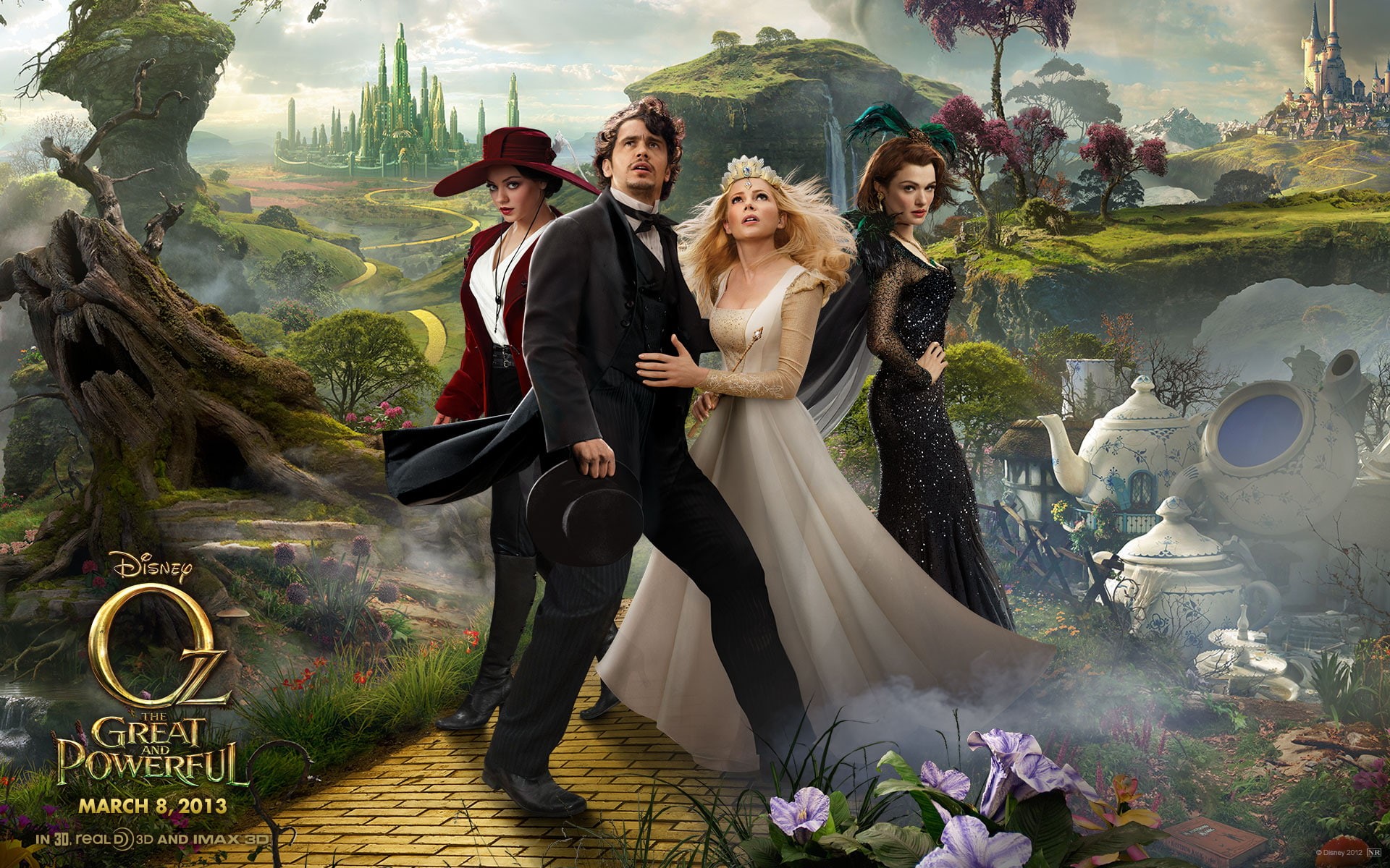 1080P, movie, powerful, great, oz, d, HD Wallpaper