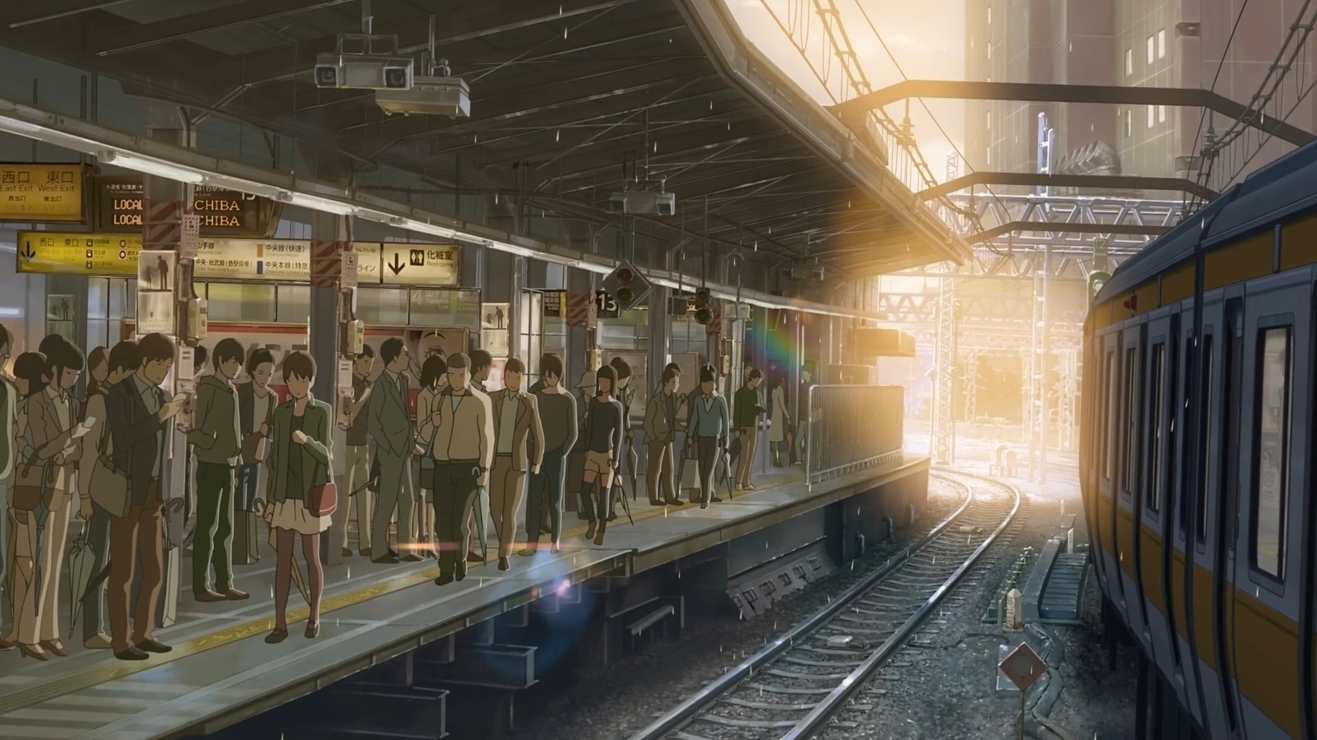 Makoto Shinkai, The Garden of Words, 1080P, Shinkansen, HD Wallpaper