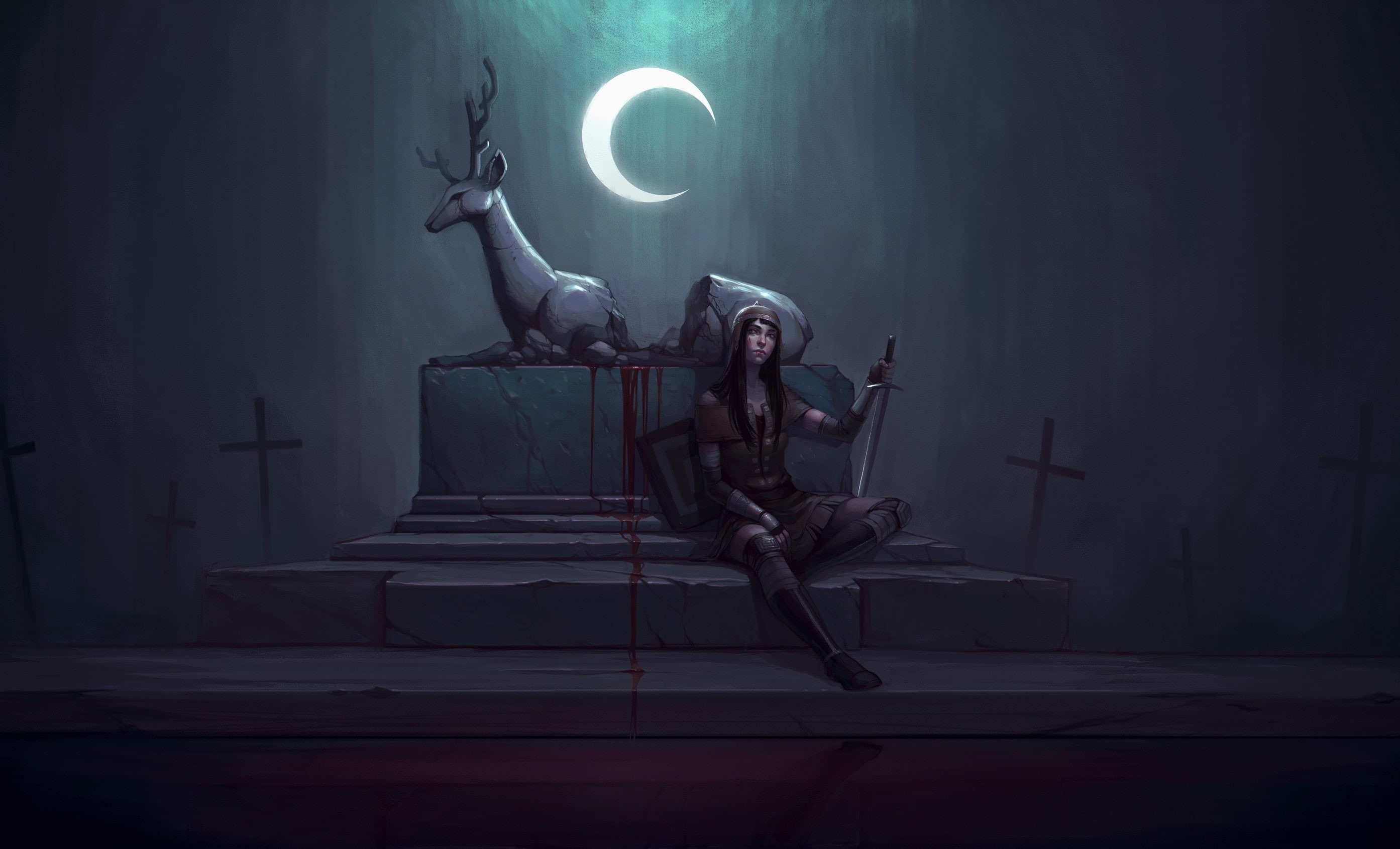 Superbrothers: Sword And Sorcery EP, fantasy Art, 2K, artwork, HD Wallpaper