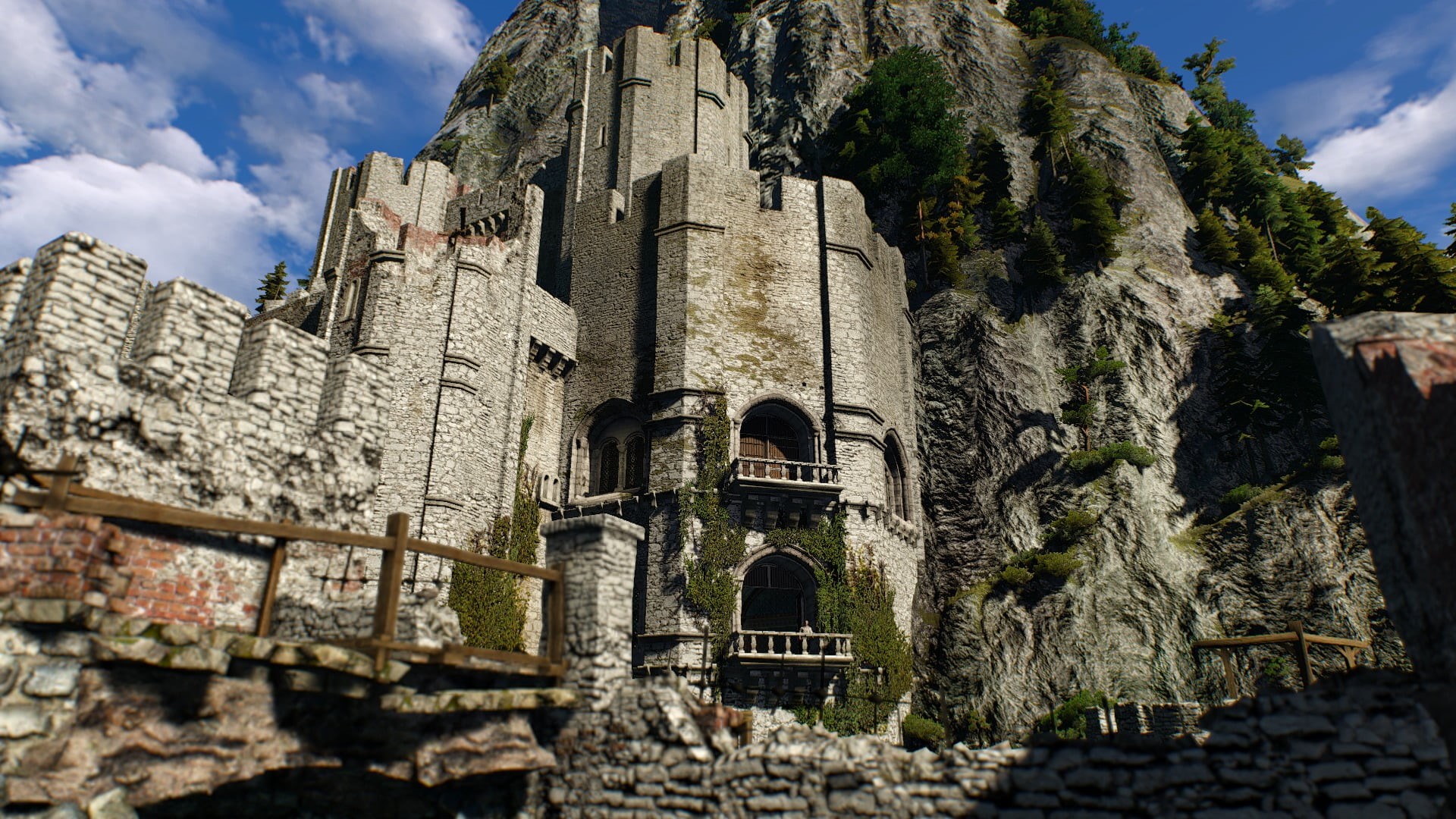 The Witcher, building exterior, nature, sky, solid, ruined, architecture, ancient, old ruin, mansion, the past, concrete, built structure, travel destinations, HD Wallpaper