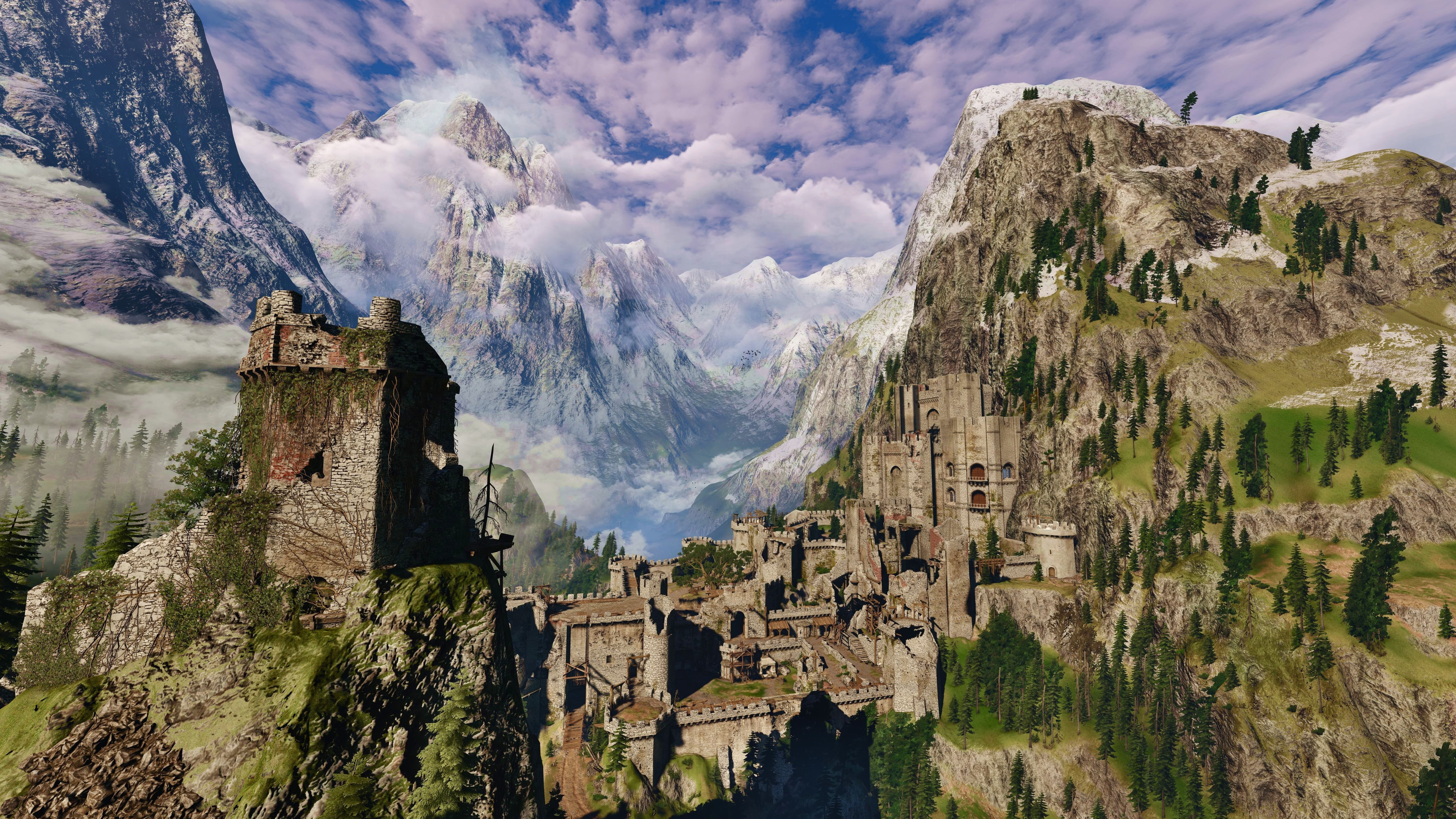 Kaer Morhen, video games, The Witcher 3: Wild Hunt, 5K, HD Wallpaper