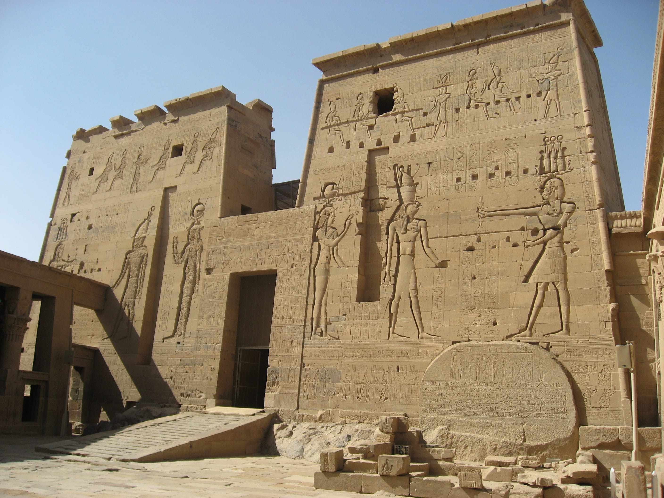 travel, pharaoh, river, blue sky, ancient, archaeology, nile, building, architecture, religion, folk, travel destinations, day, creativity, fund raising, HD Wallpaper