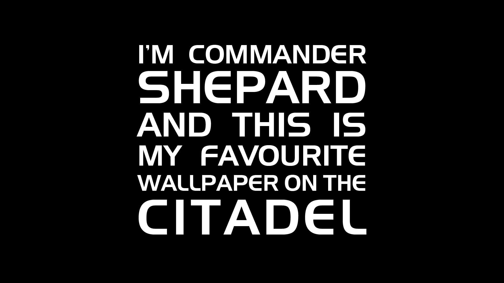 sign mass effect mass effect 2 commander shepard shepard citadel simple background black background, 1080P, HD Wallpaper