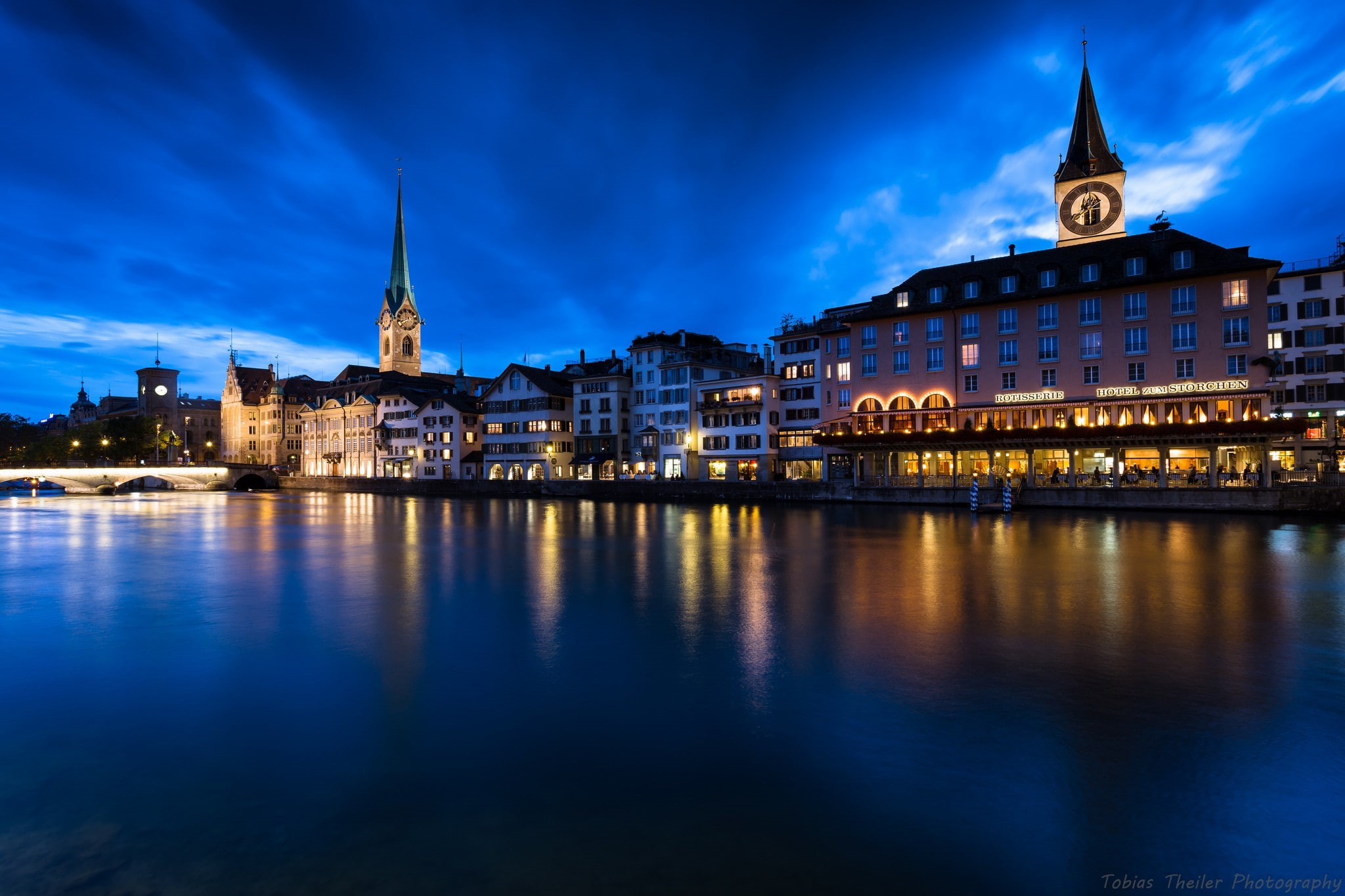 1080P, home lighting, architectural, night, structure, the lights, white, a city Zurich, Zurich, city, brown, Switzerland, HD Wallpaper