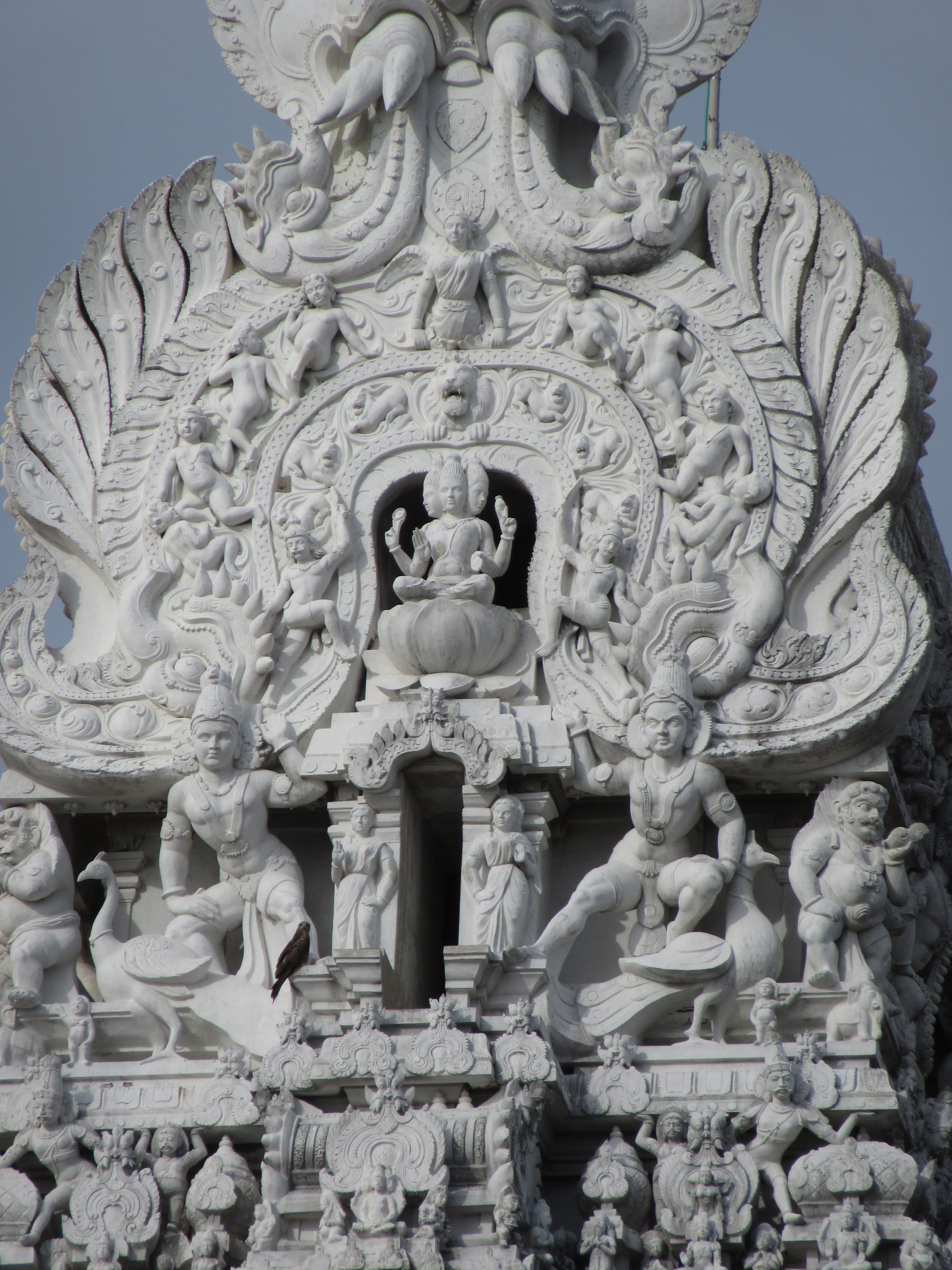 demon - fictional character, creativity, architecture, religion, built structure, statue, temple tower, carving, craft, 4K, representation, murugan temple, Phone HD Wallpaper