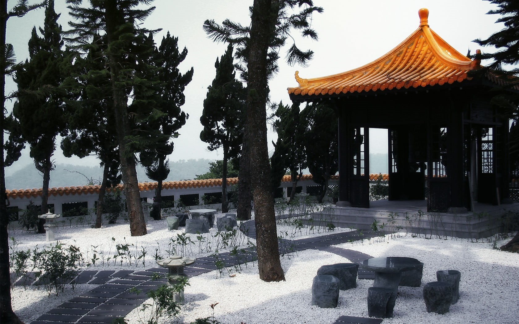 720P, spirituality, day, architecture, belief, travel destinations, built structure, sky, building exterior, tree, Asian architecture, pavilion, growth, HD Wallpaper