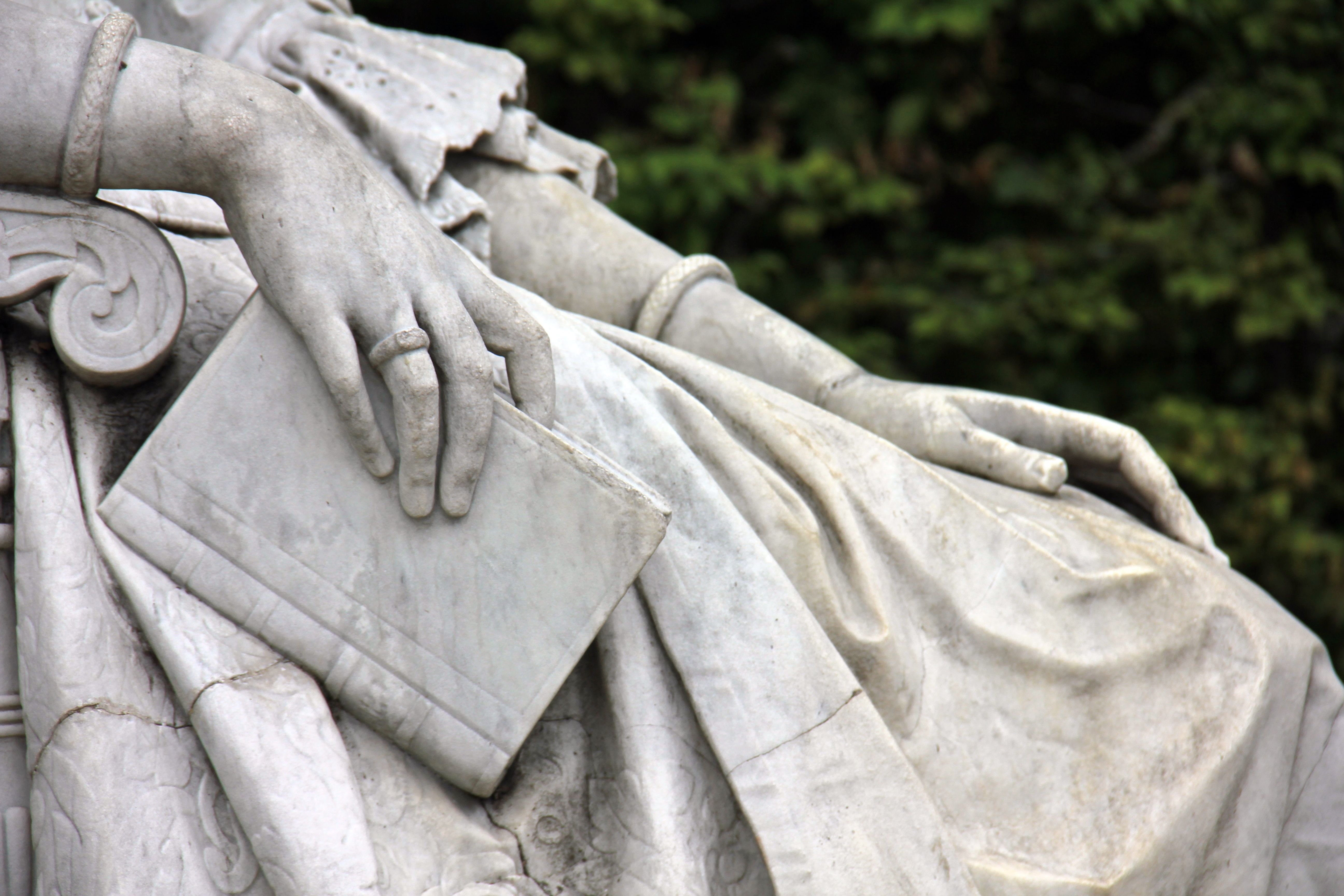 close-up, woman, white, history, stone material, human representation, outdoors, stone, no people, memorial, book, representation, the past, hand, craft, HD Wallpaper