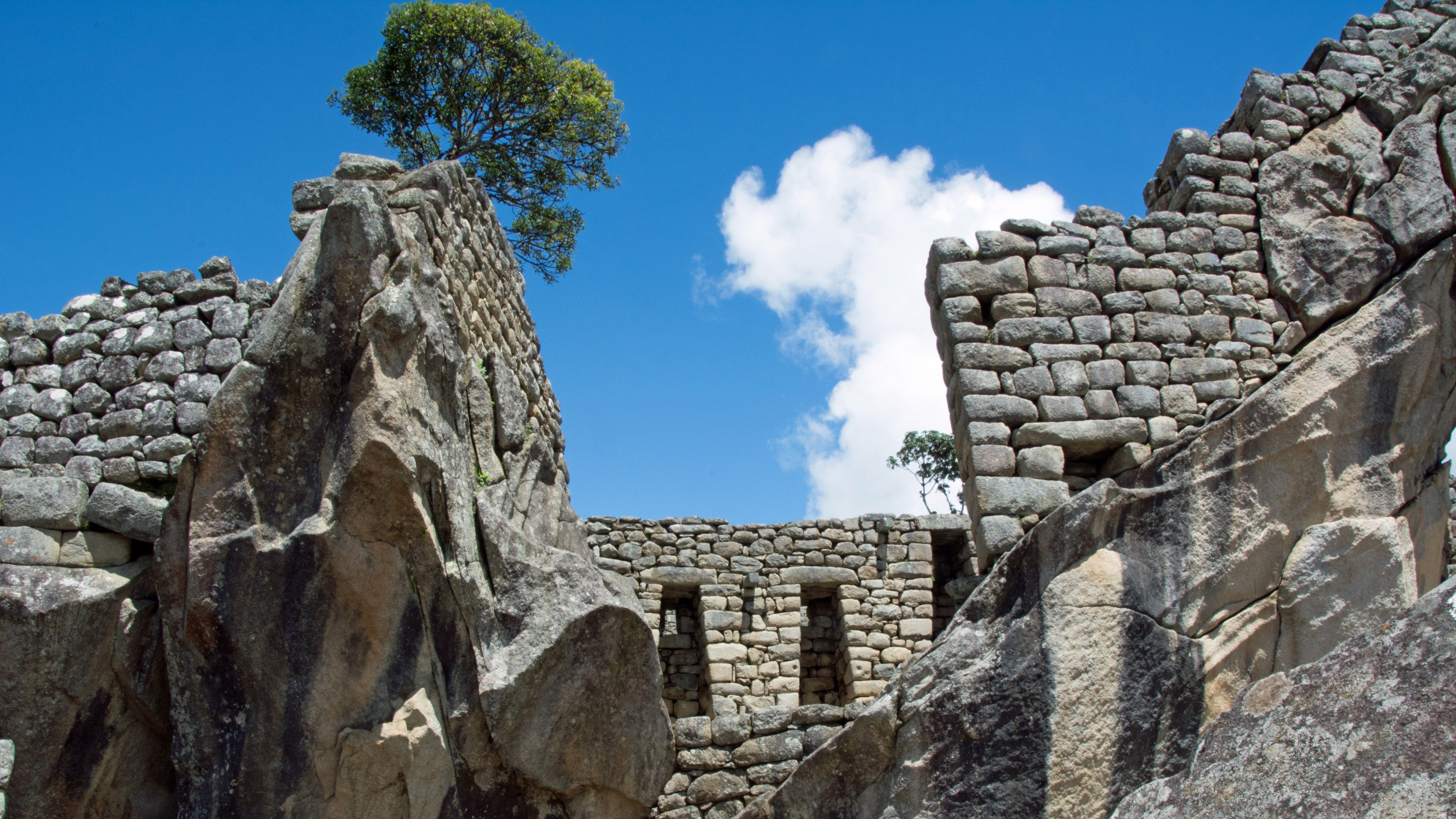 5K, Machu Picchu, stones, HD Wallpaper