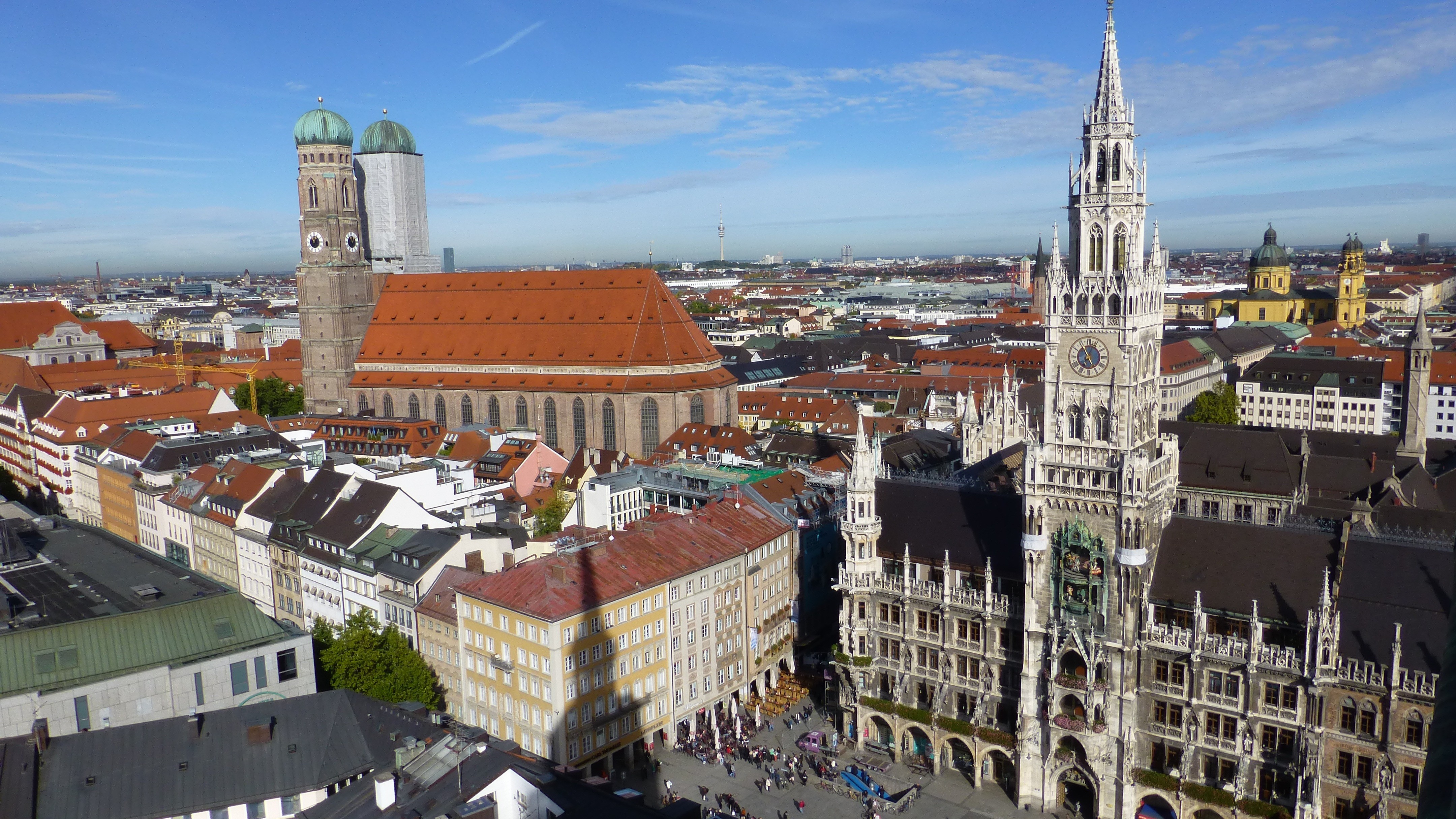 photograph, bavaria, state capital, famous Place, day, travel destinations, building exterior, city, church, place of worship, residential district, religion, HD Wallpaper