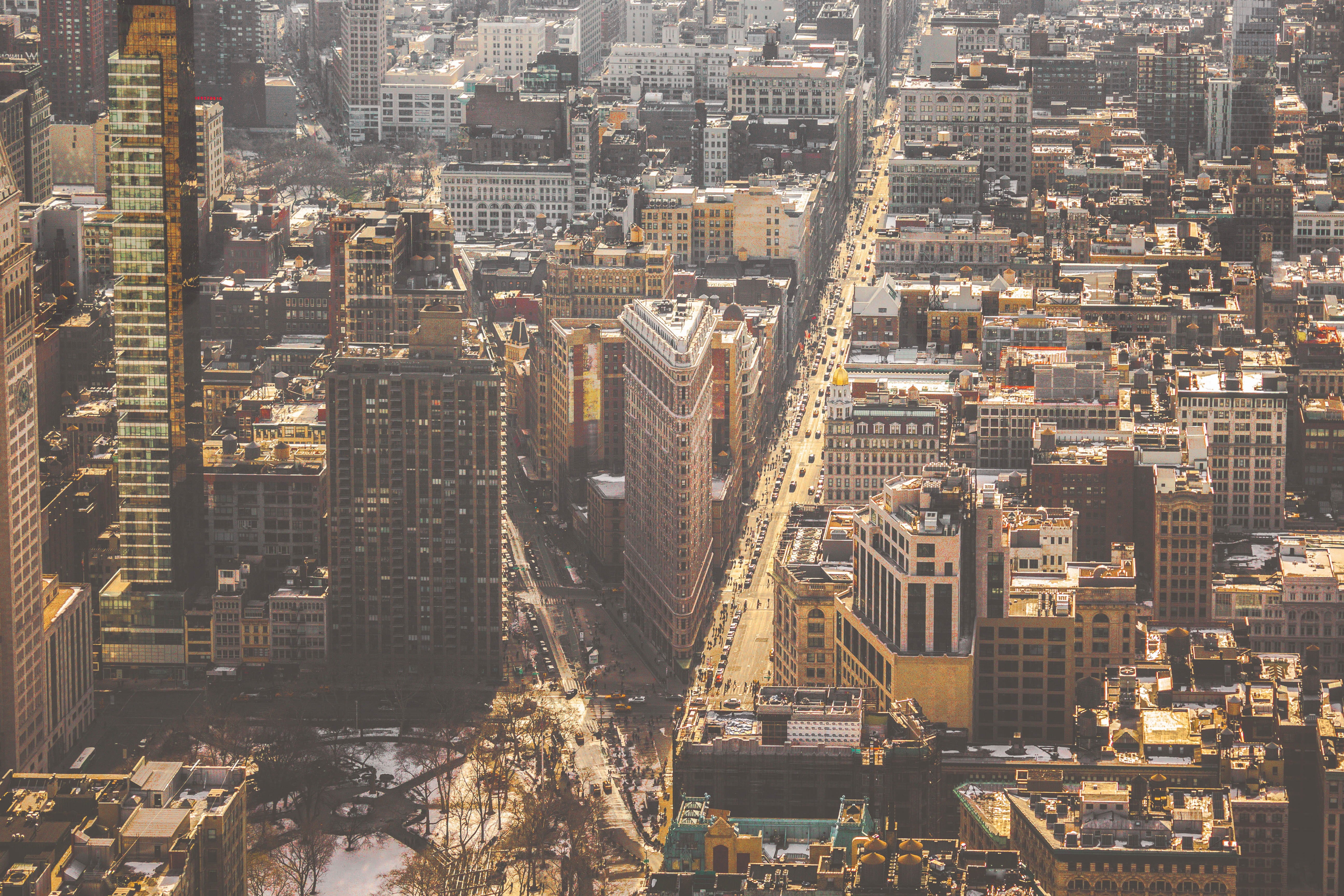 iron, photography, modern, flat, built structure, cityscape, building, city, buildings, residential district, tower, office building exterior, aerial view, HD Wallpaper