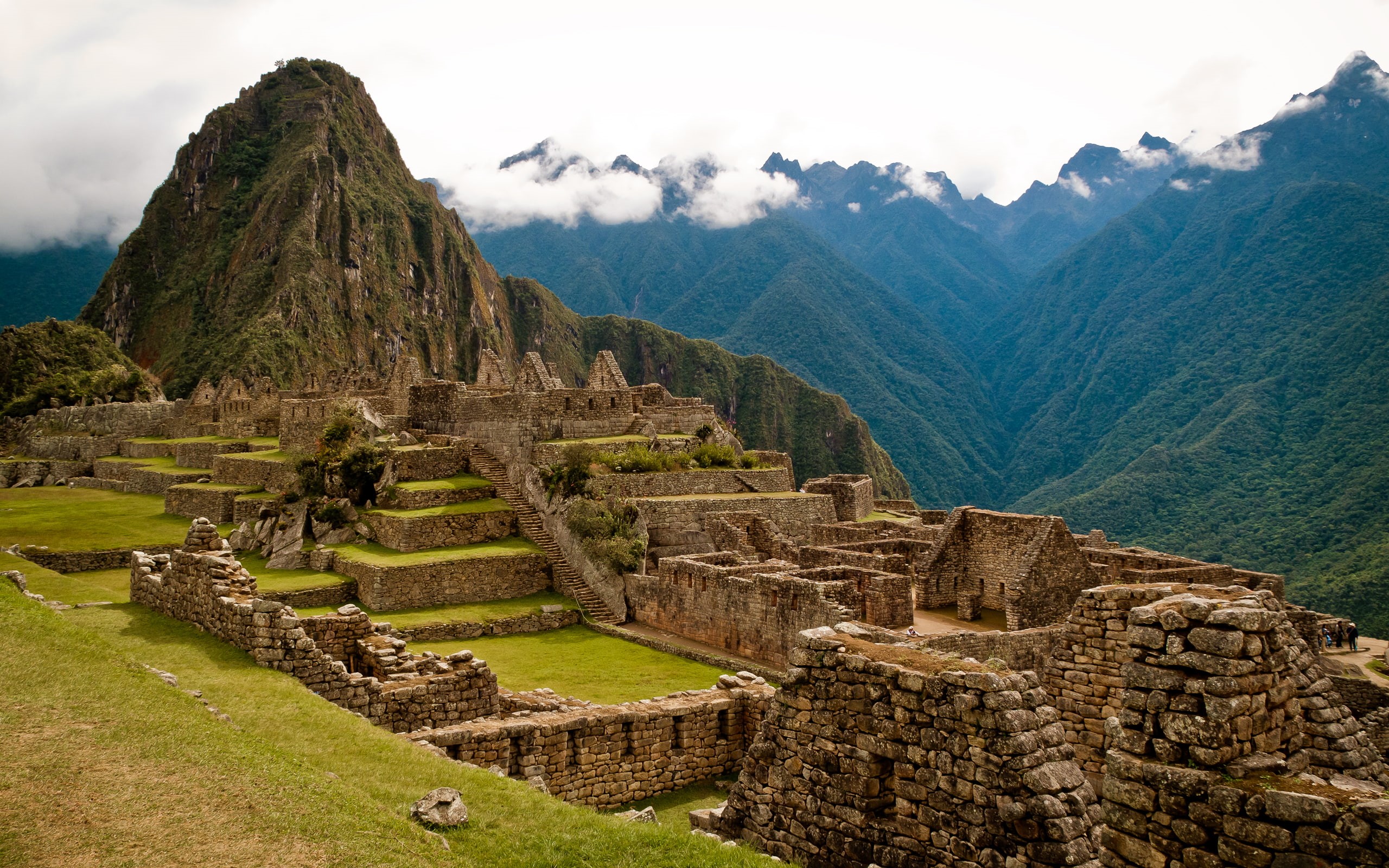 mountains, cloud - sky, no people, ancient civilization, sky, outdoors, built structure, architecture, archaeology, history, day, landmarks, historic, ruins, HD Wallpaper