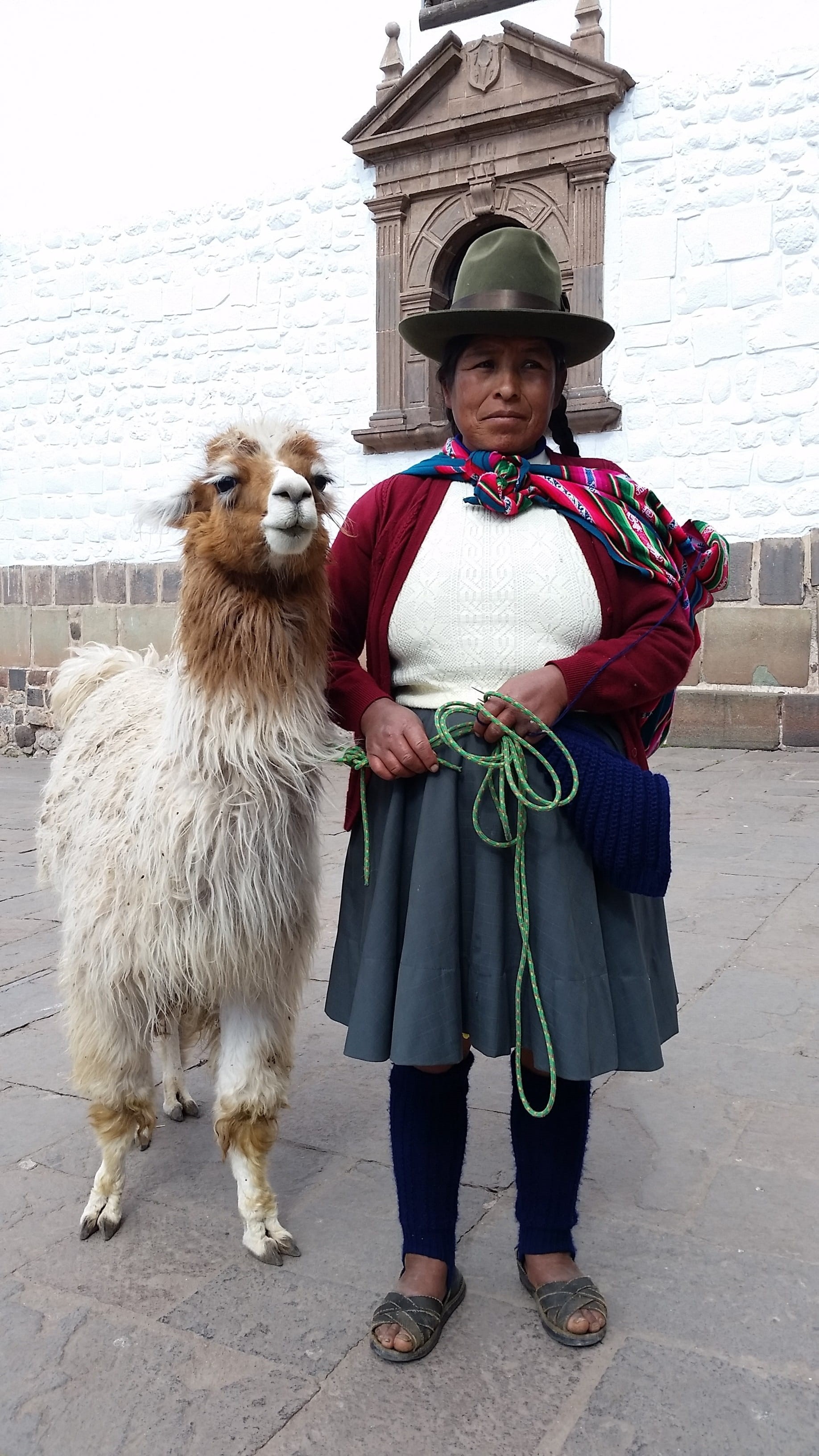 clothing, landmark, smiling, domestic animals, females, culture, standing, looking at camera, peruvian, one person, cuzco, peru, full length, llama, civilization, Phone HD Wallpaper