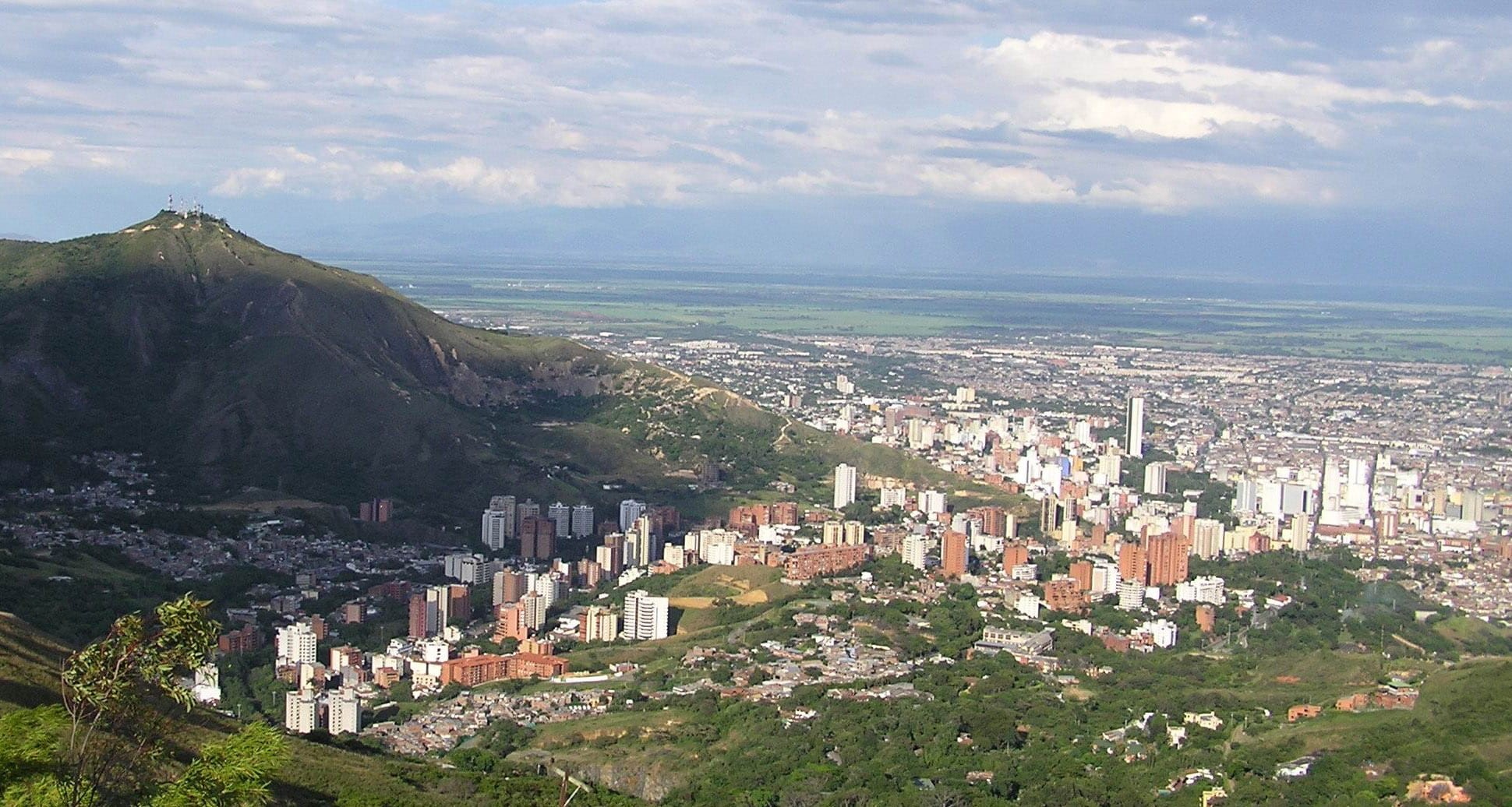 mountain, no people, panoramic, day, public domain, residential district, Colombia, building exterior, urban, skyscraper, land, landscape, 1080P, Skyline, HD Wallpaper