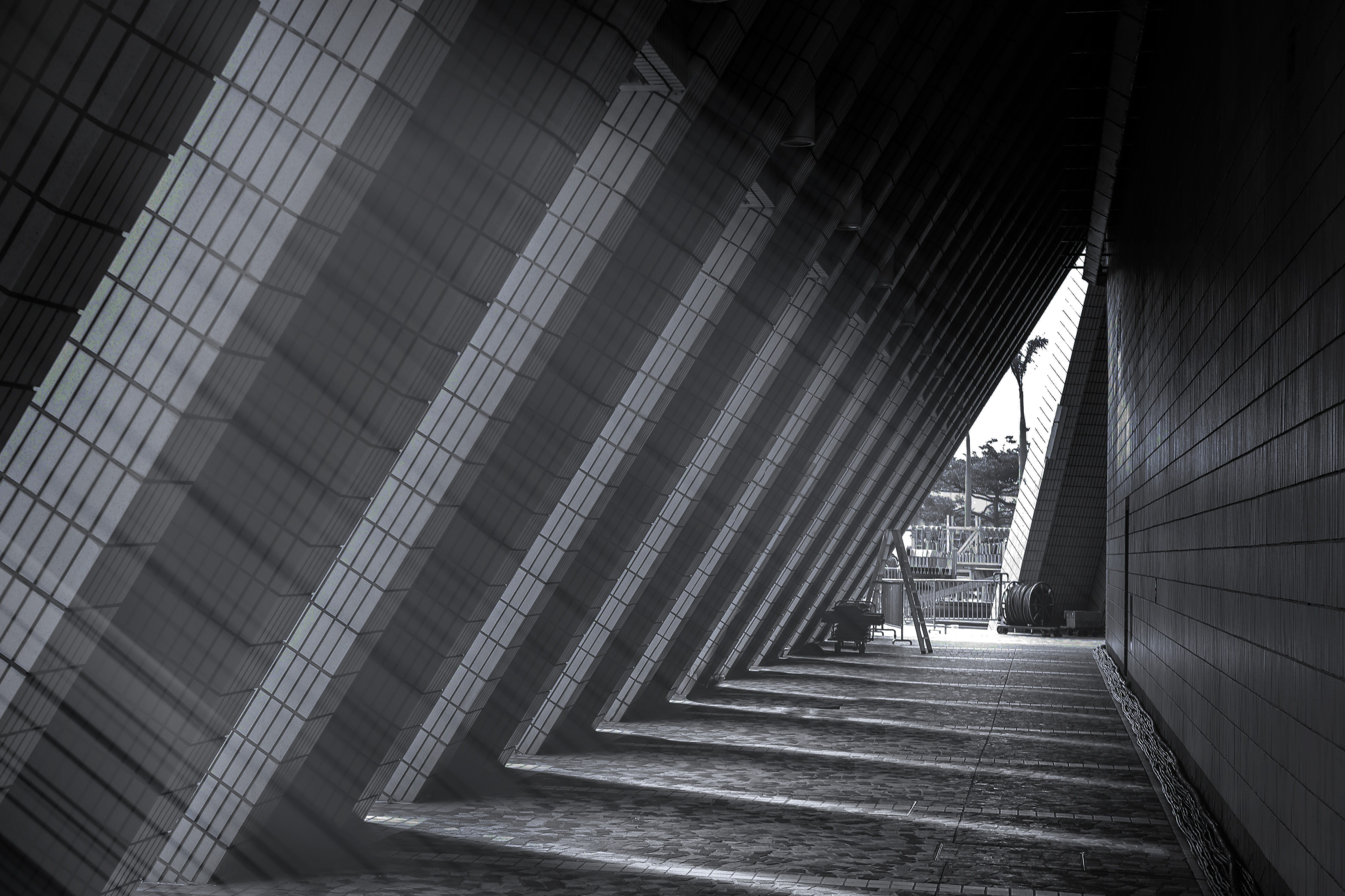 steps and staircases, musichall, floor, low angle view, path, loft, 5K, attic, building, staircase, architecture, diminishing perspective, concrete, corridor, HD Wallpaper