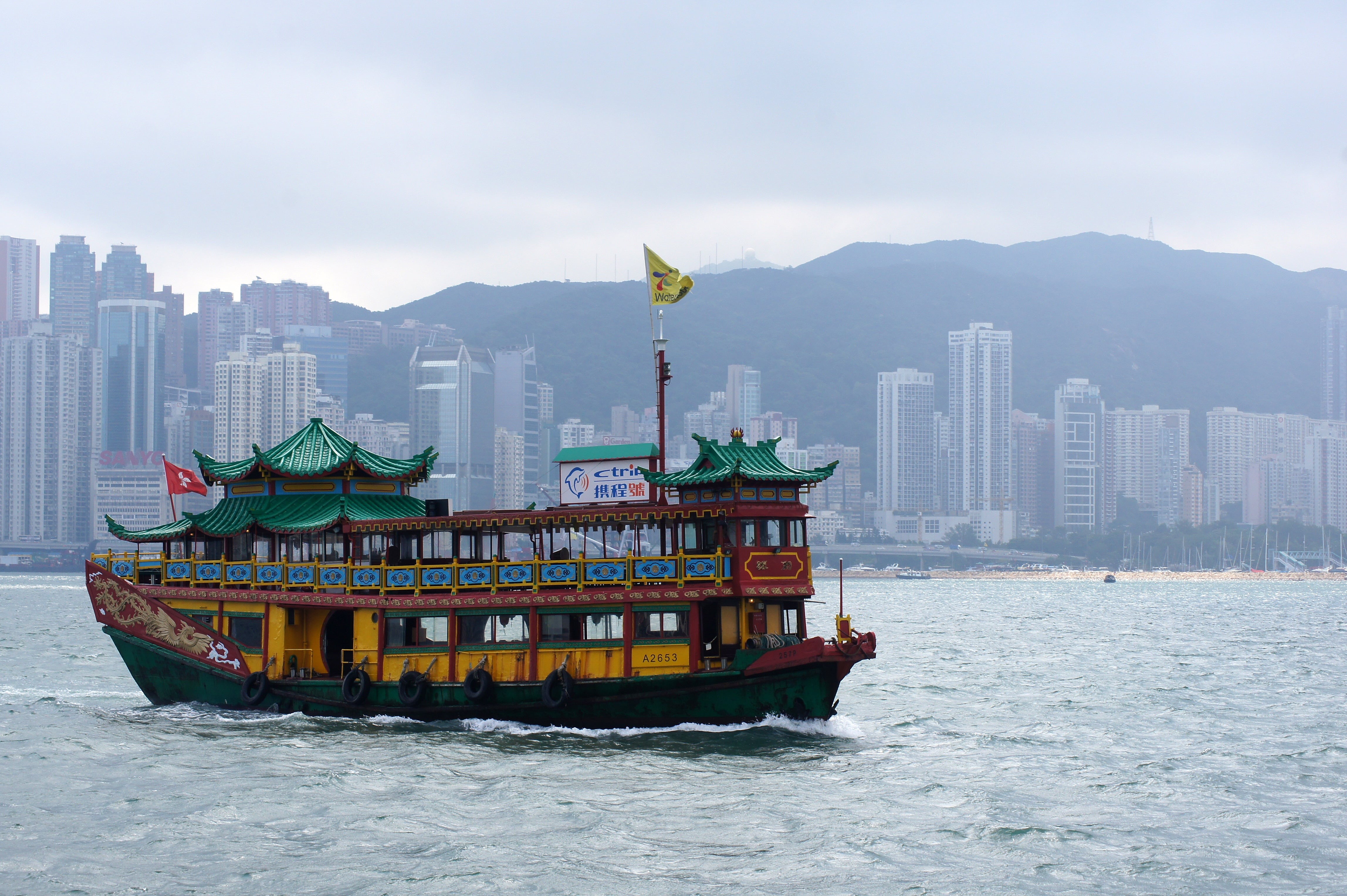 landscape, sea, scene, tourism, no people, near, skyscraper, mountain, taken, building, bay, peak, nautical Vessel, body, outdoors, built structure, buildings, HD Wallpaper