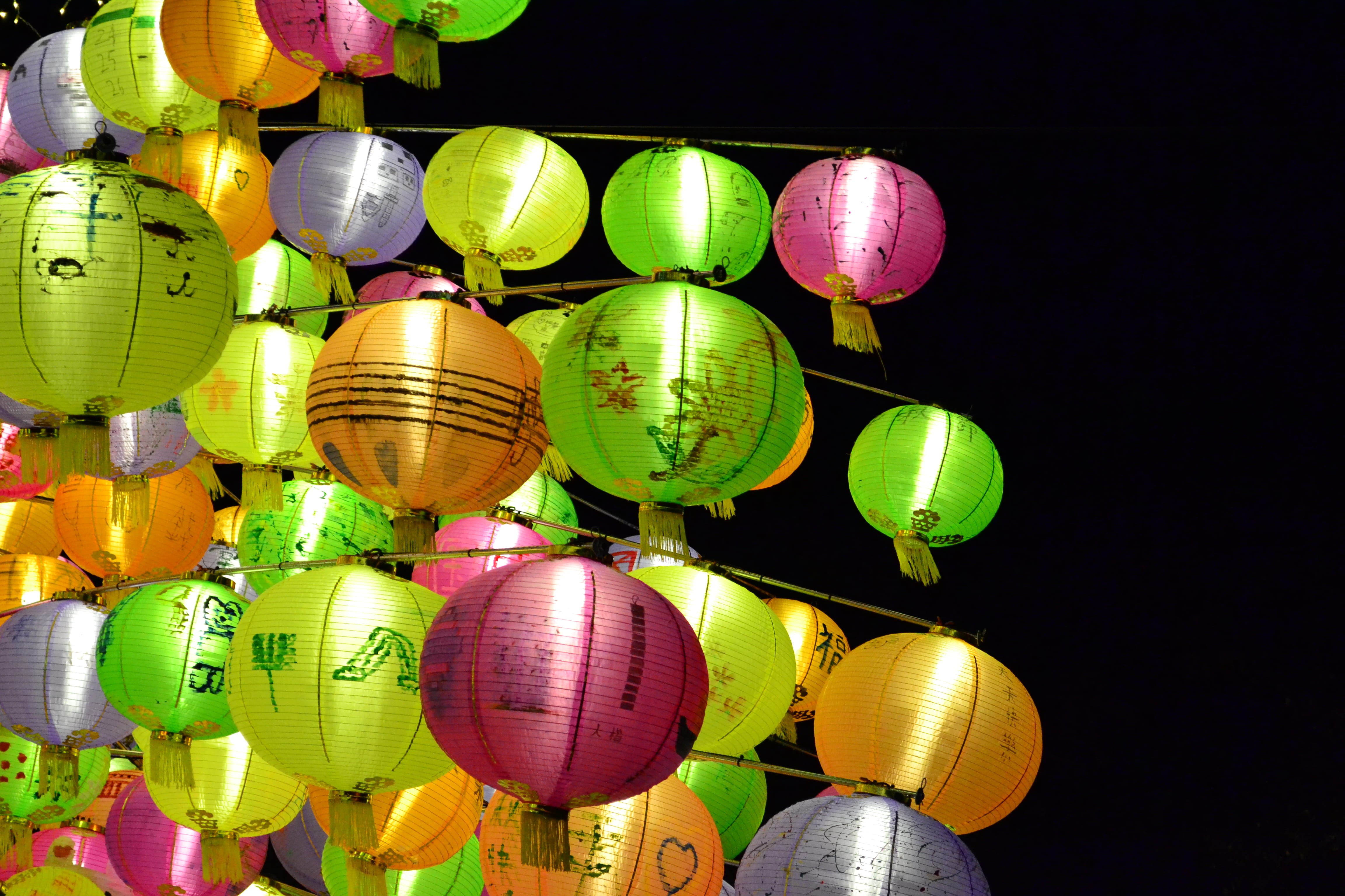 event, 4K, lantern, no people, china, low angle view, chinese new year, traditional festival, lighting equipment, silver colored, variation, hongkong, HD Wallpaper