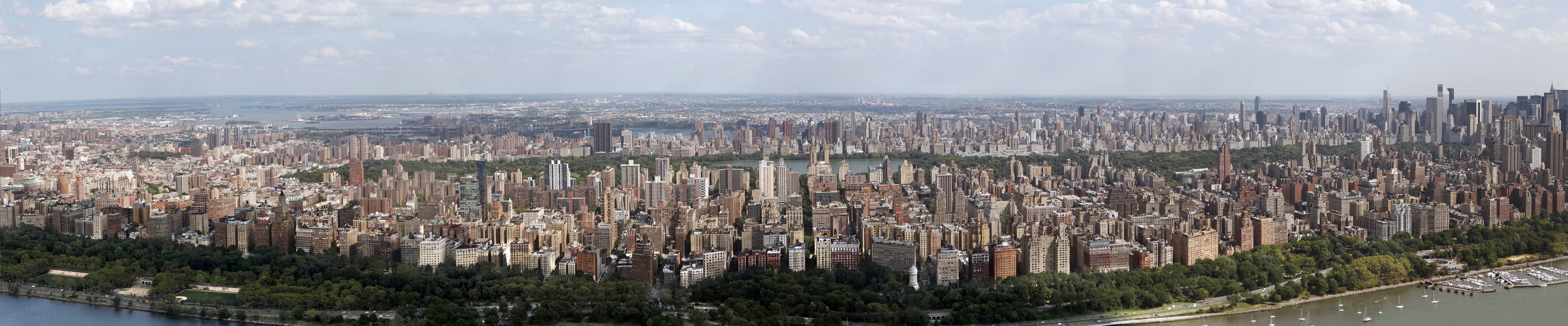 sky, built structure, water, building exterior, photography, outdoors, travel destinations, high angle view, skyscraper, New York City, residential district, HD Wallpaper