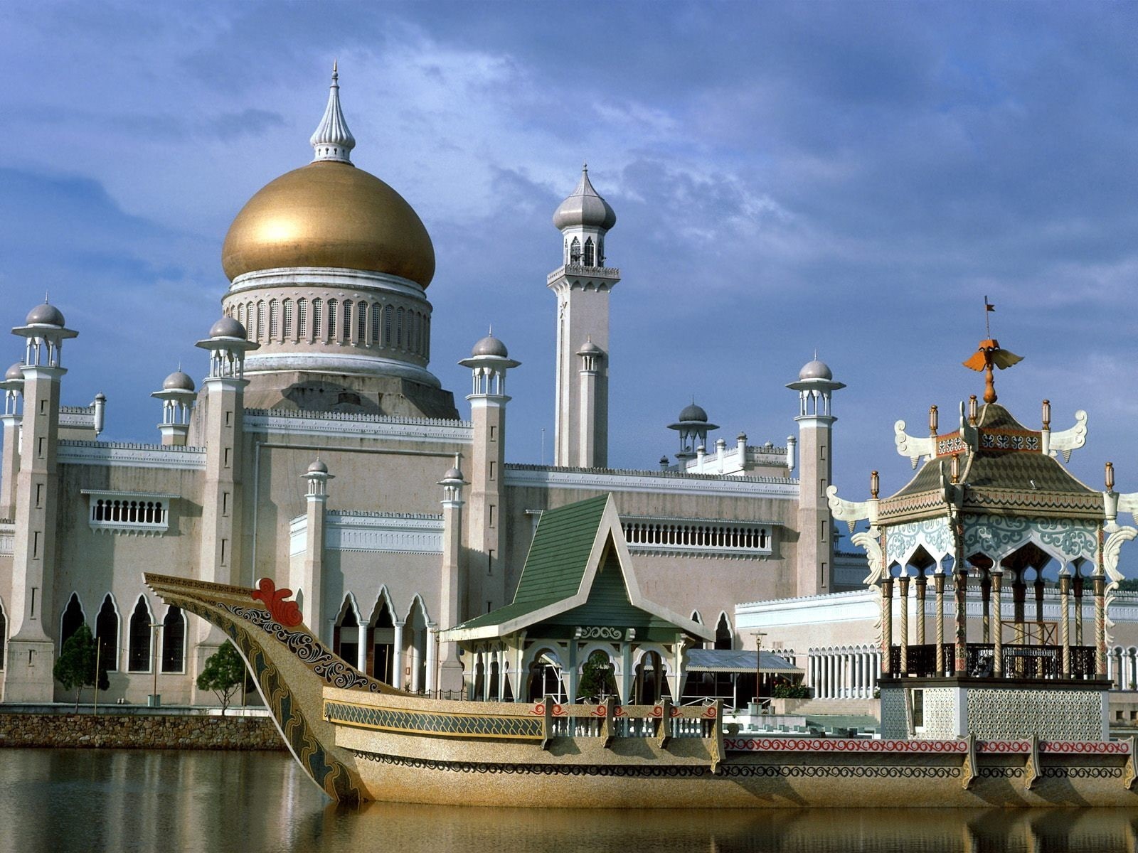 Islamic architecture, architecture, mosque, Far East, 720P, ship, HD Wallpaper
