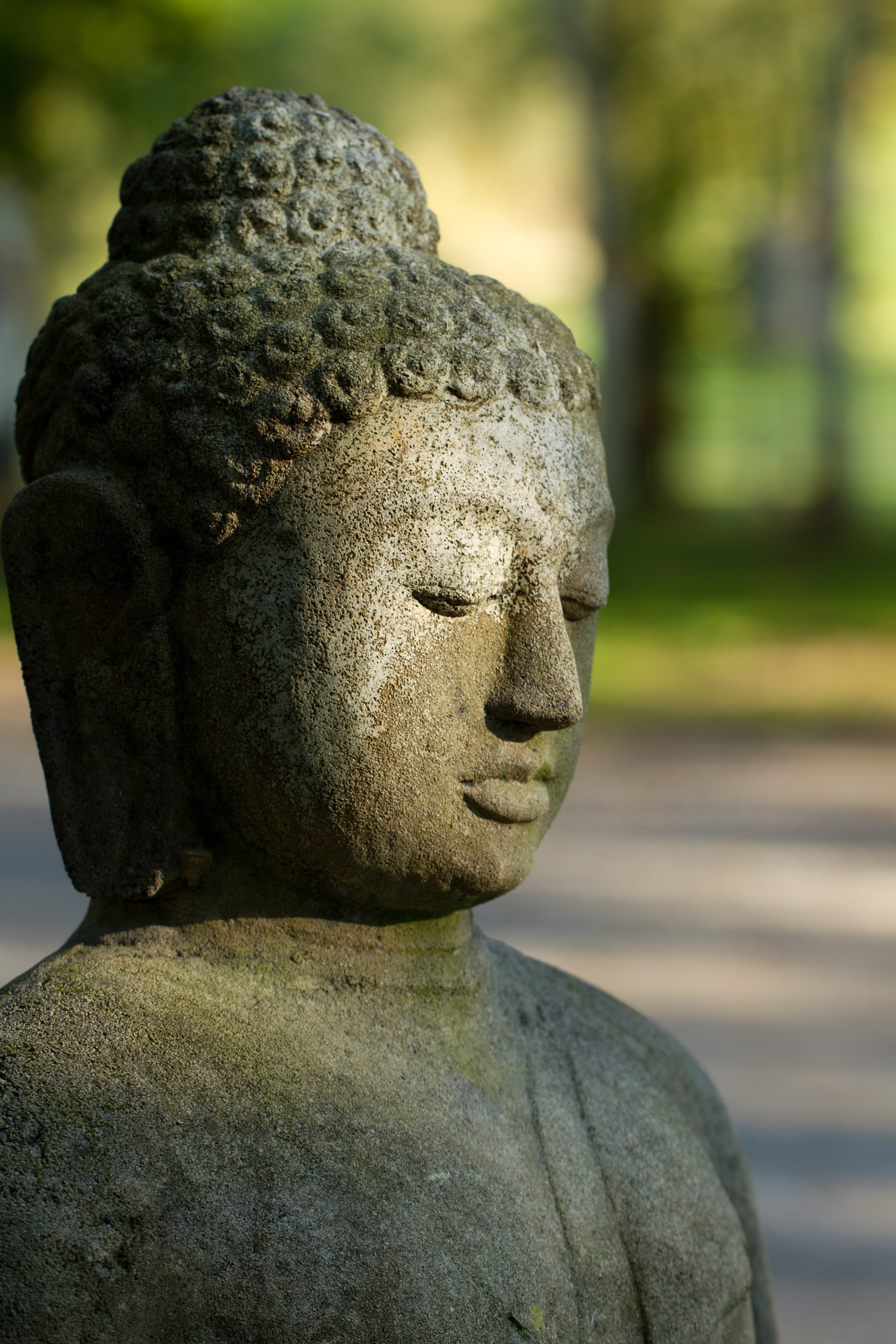 religion, art and craft, outdoors, 5K, spirituality, human representation, craft, asia, solid, day, sculpture, representation, buddha, harmony, belief, Phone HD Wallpaper
