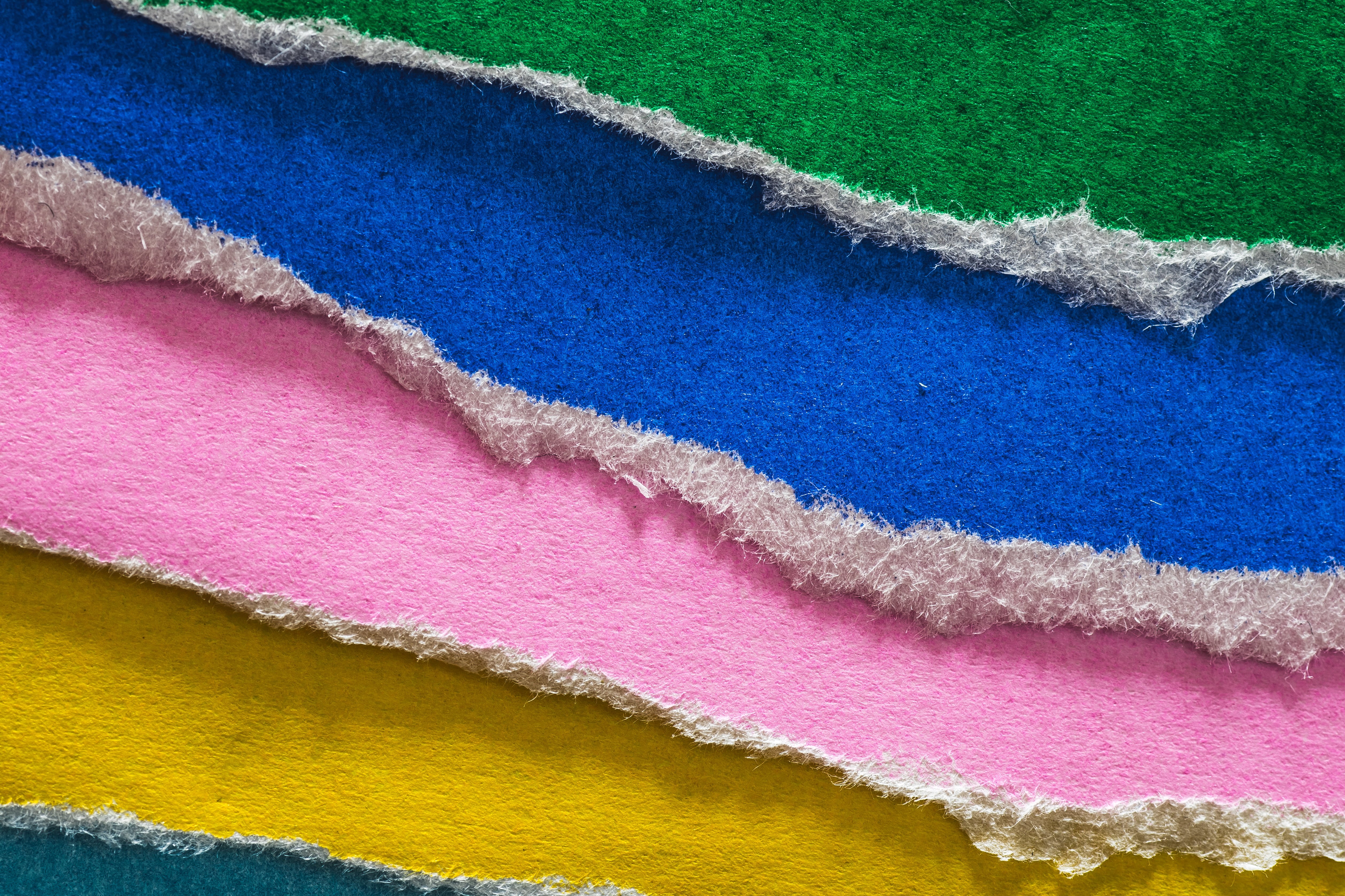 Edges, Mondays, textile, Tamron, F2.8, Colored, Paper, blue, Macro, 4K, pink, green, 90mm, ILCE-7M2, Torn, HMM, EDGE, HD Wallpaper