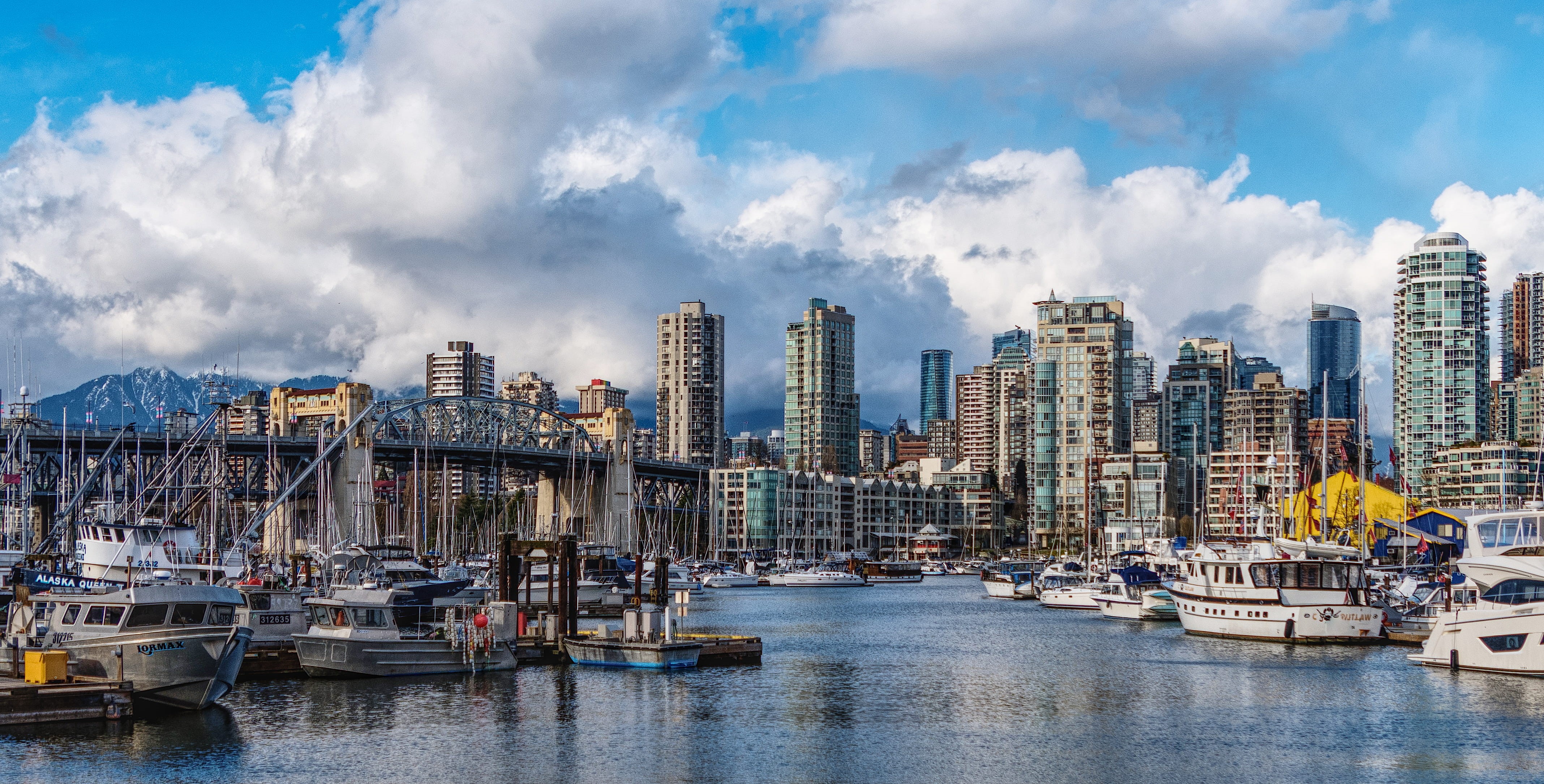 transportation, cloud - sky, mode of transportation, harbor, nikon, no people, bay, canada, hdr, nautical vessel, outdoors, granville, nature, yacht, waterfront, HD Wallpaper