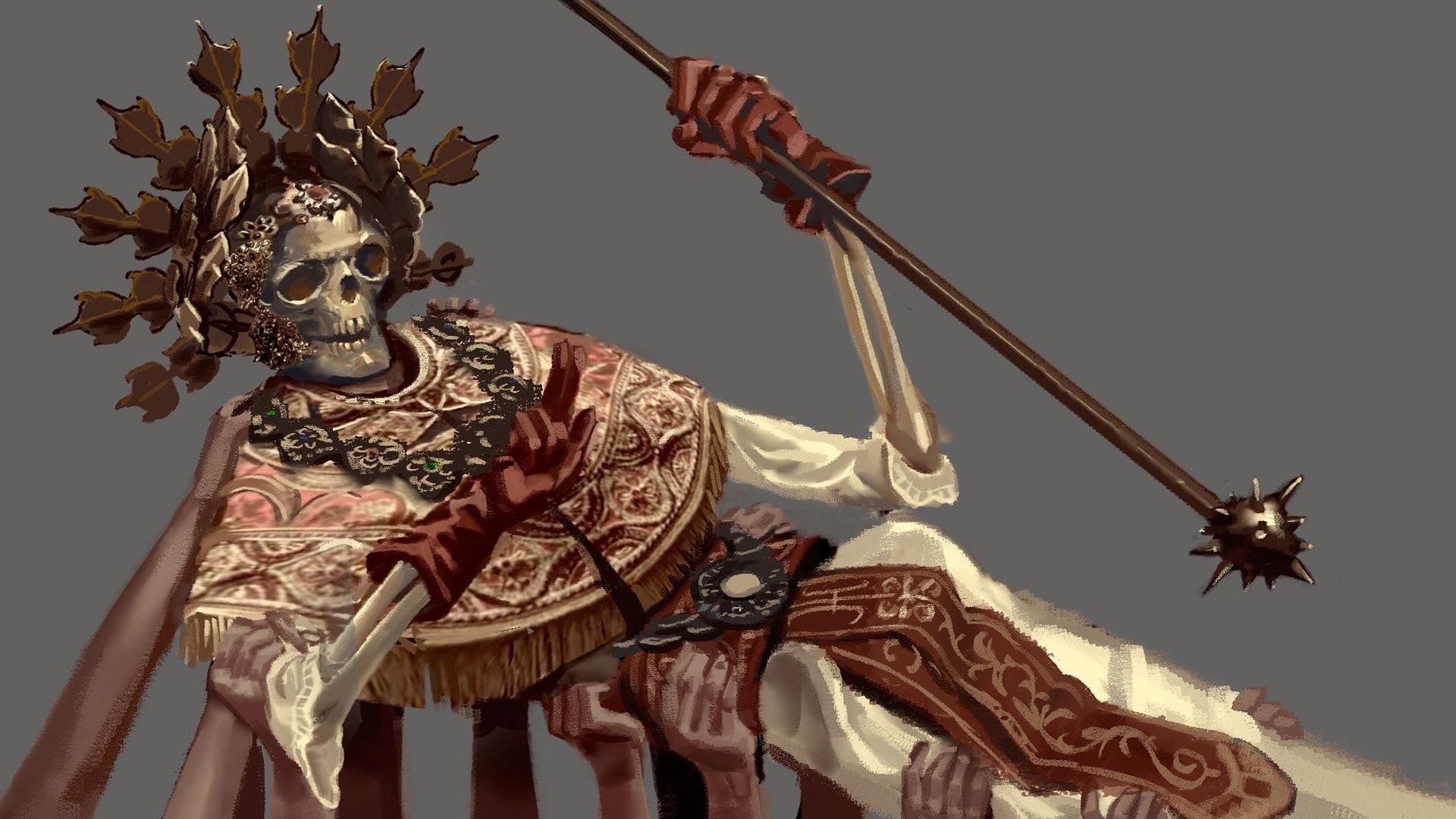 video games, Blasphemous, Melquíades, artwork, concept art, The Archbishop, video game art, 1080P, HD Wallpaper