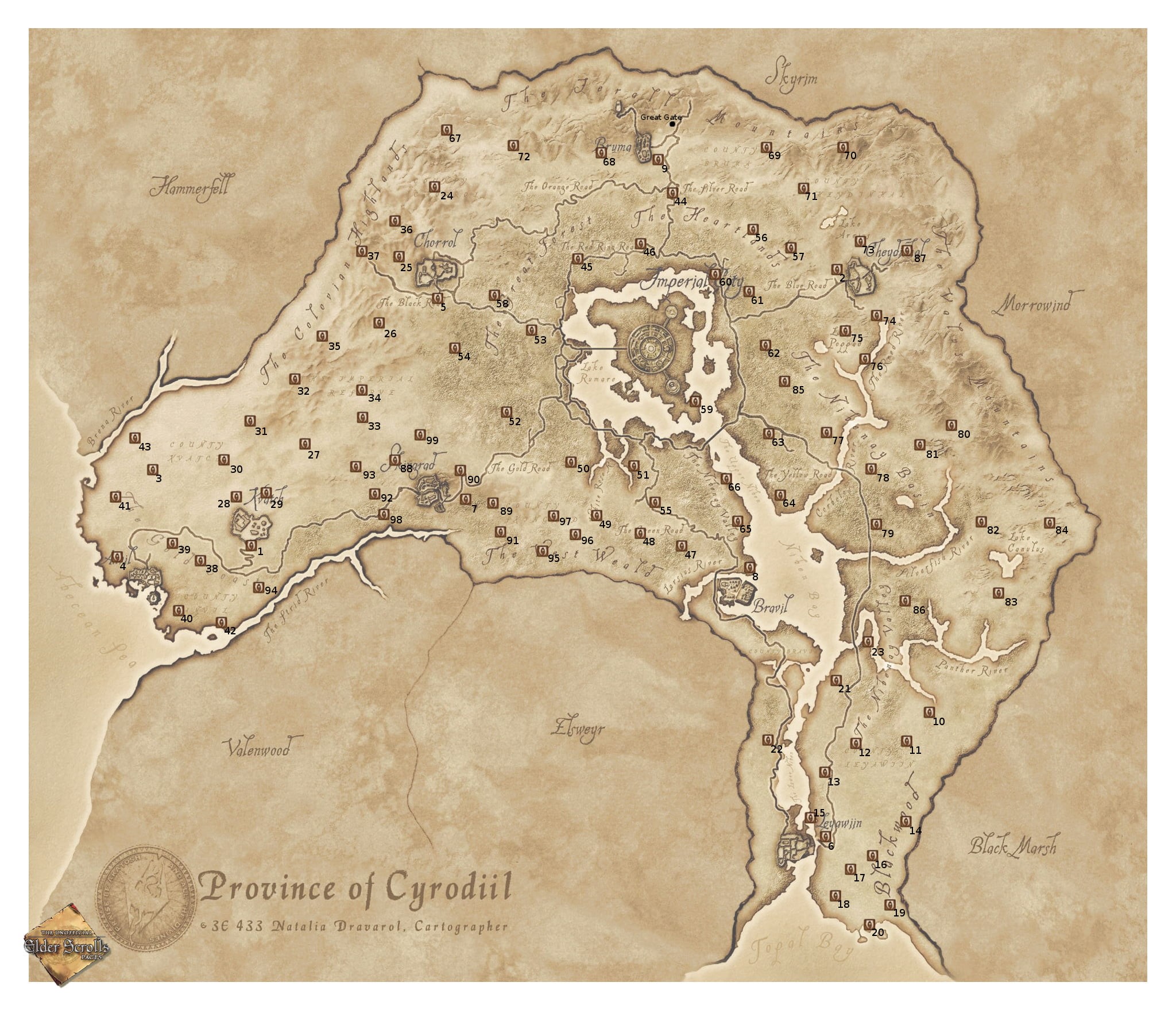 1080P, The Elder Scrolls IV: Oblivion, video games, map, HD Wallpaper