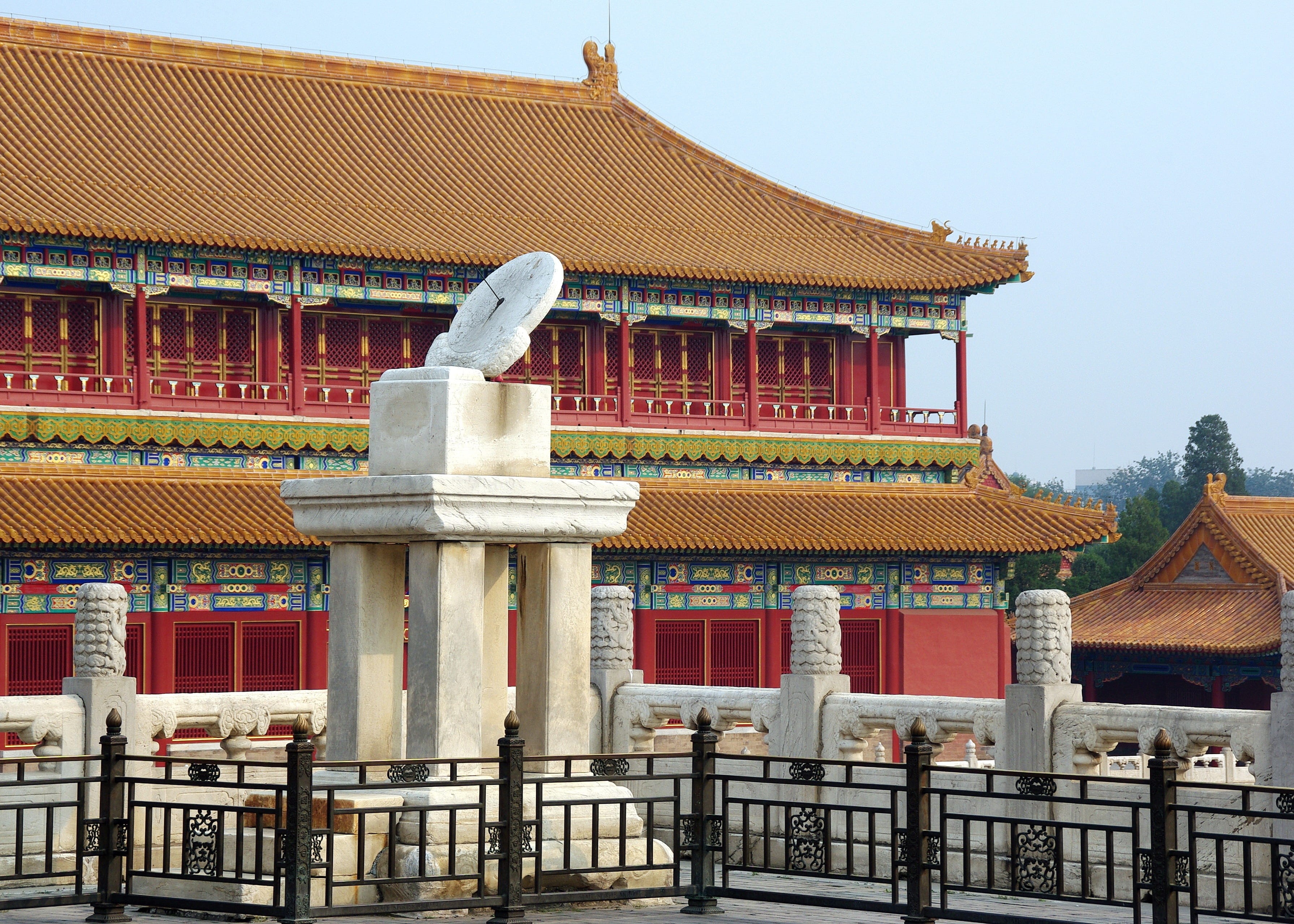 forbidden city beijing, cultures, national palace museum, sculpture, spirituality, building exterior, belief, religion, roof, beijing, Forbidden City, tourism, HD Wallpaper