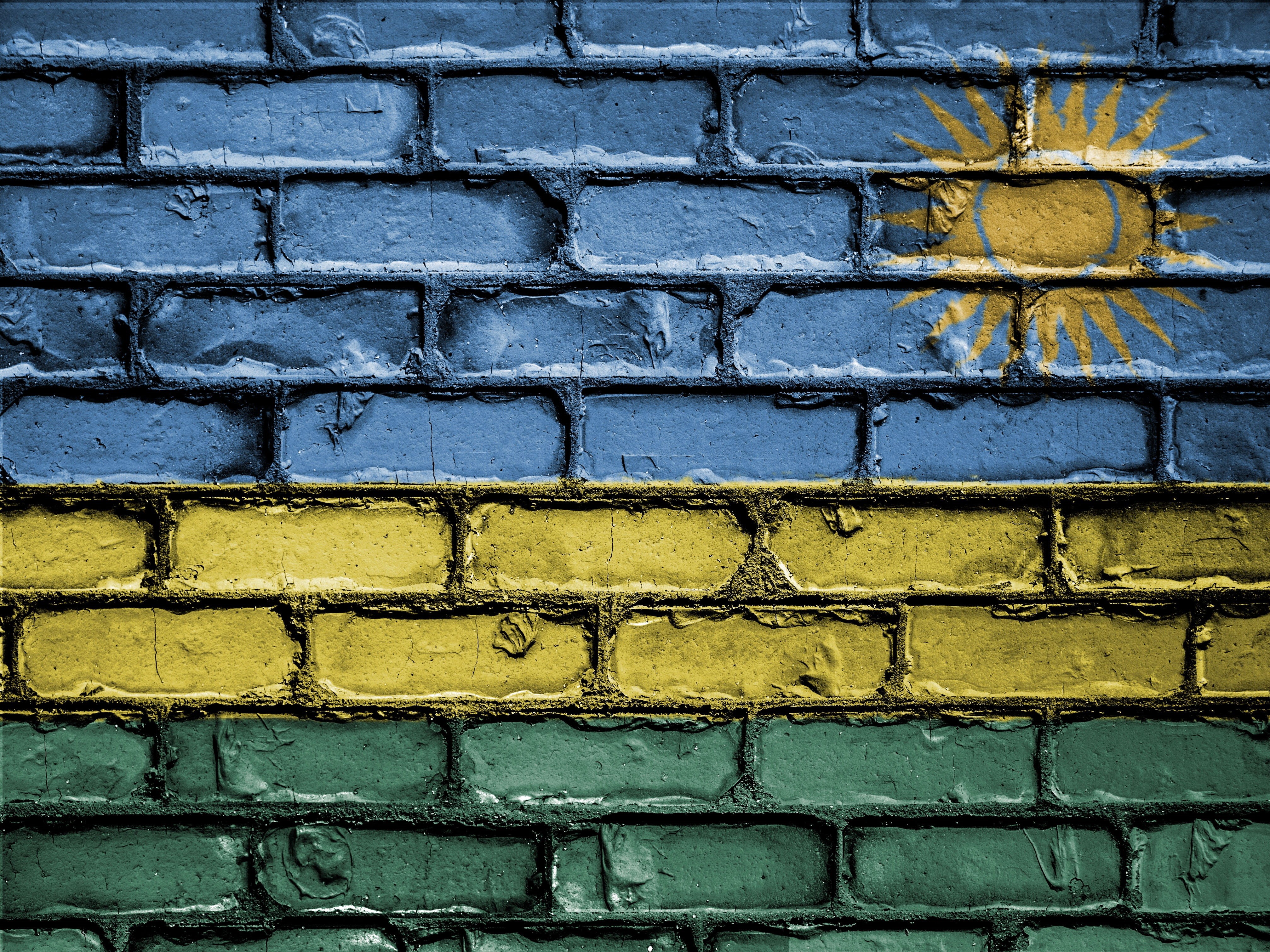 nation, graffiti, no people, textured, full frame, wall - building feature, national, brick wall, banner, built structure, gray, building exterior, patriotism, HD Wallpaper