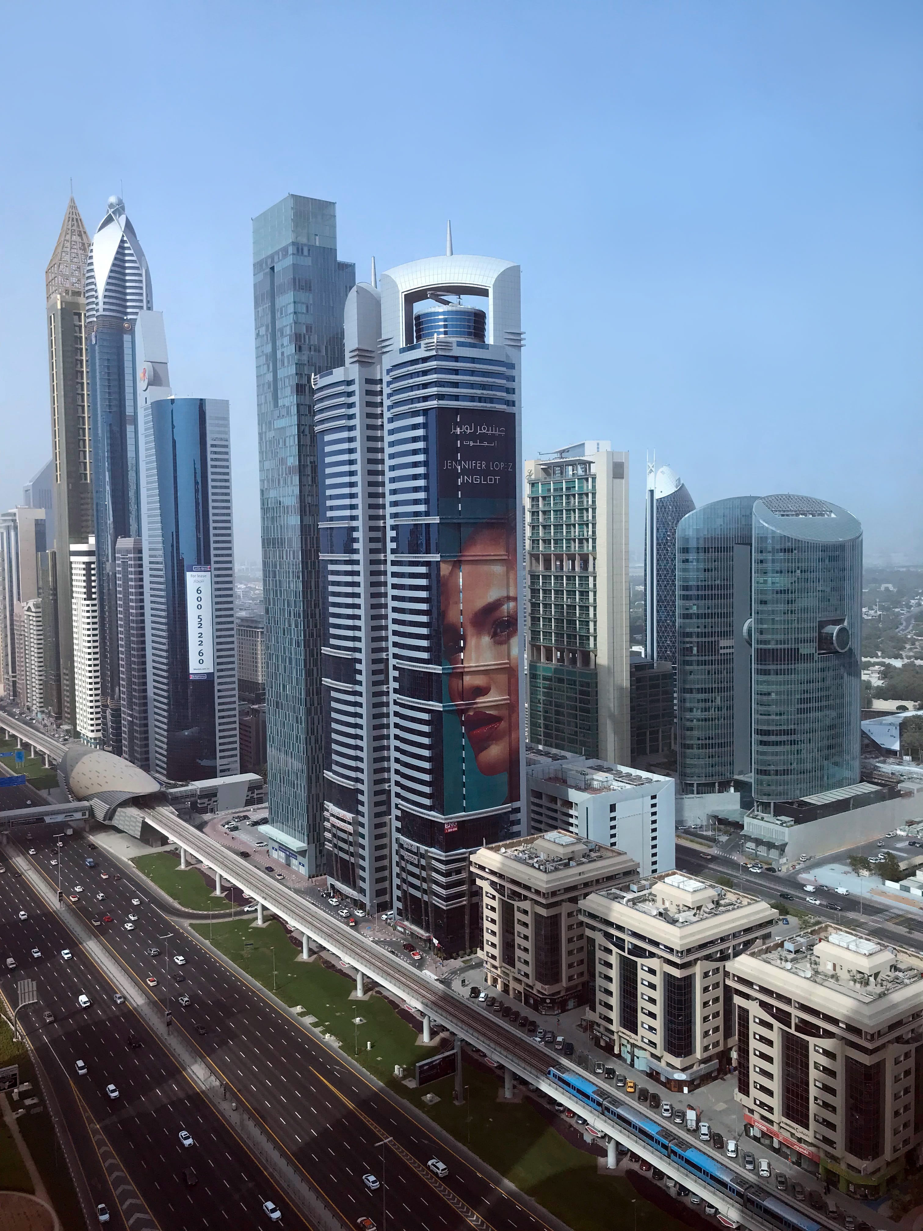 road, skyscraper, holiday, travel, young men, buildings, built structure, tower, young adult, landscape, sky, city life, united arab emirates, cityscape, Phone HD Wallpaper
