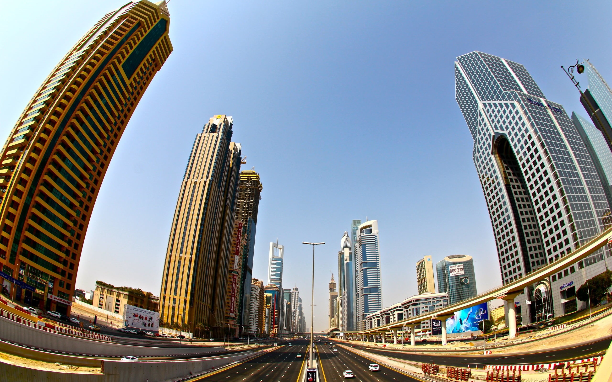 modern, city Life, multiple Lane Highway, united Arab Emirates, cityscape, urban Scene, tall - High, arabia, building Exterior, china - East Asia, asia, HD Wallpaper