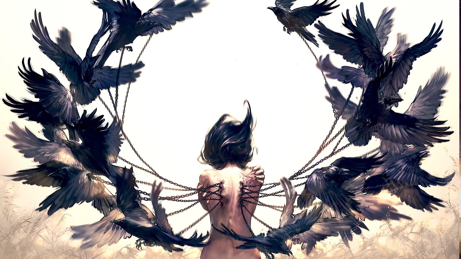 Yuumei, digital art, 1080P, HD Wallpaper