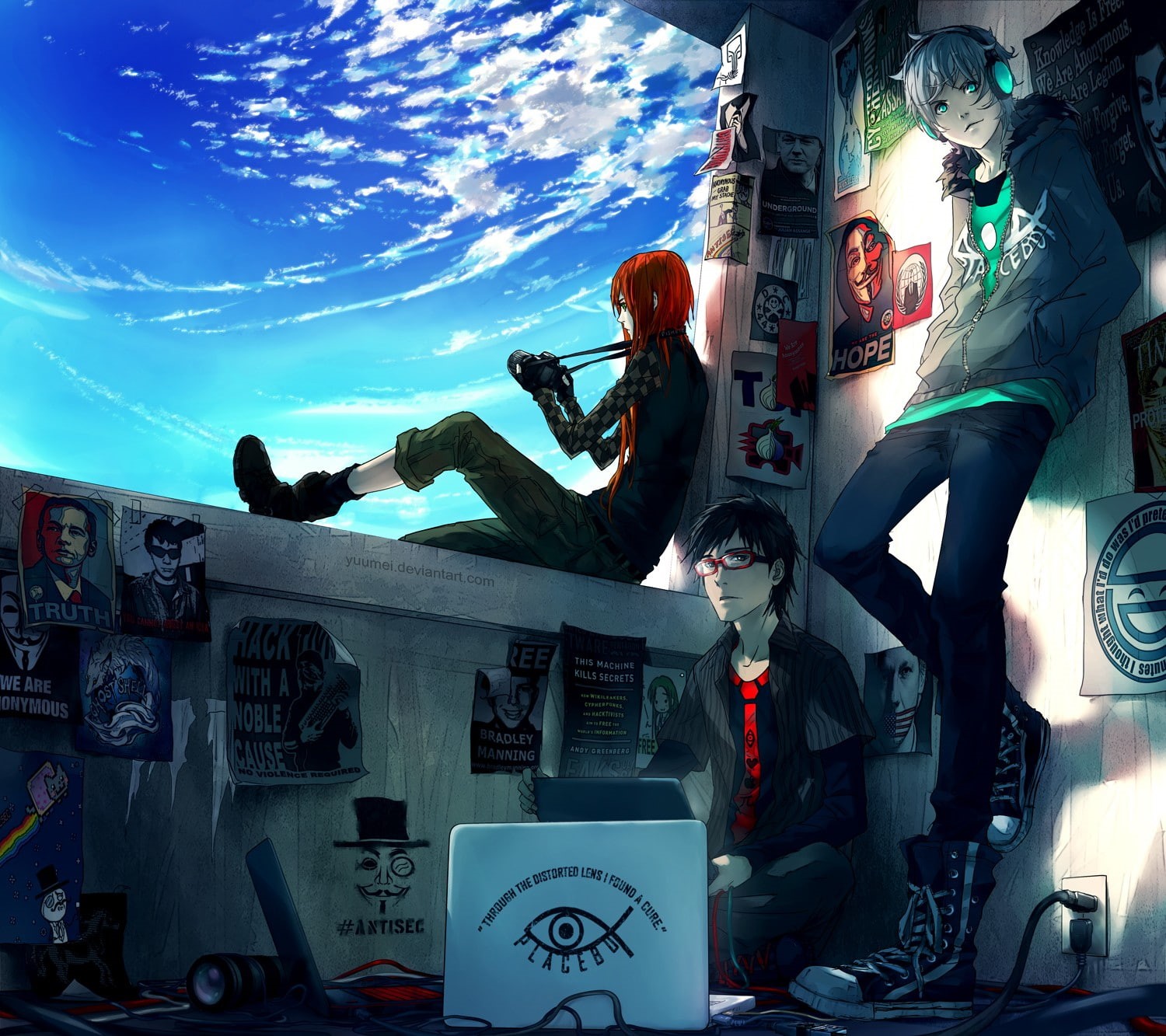 720P, Yuumei, Fisheye Placebo, HD Wallpaper