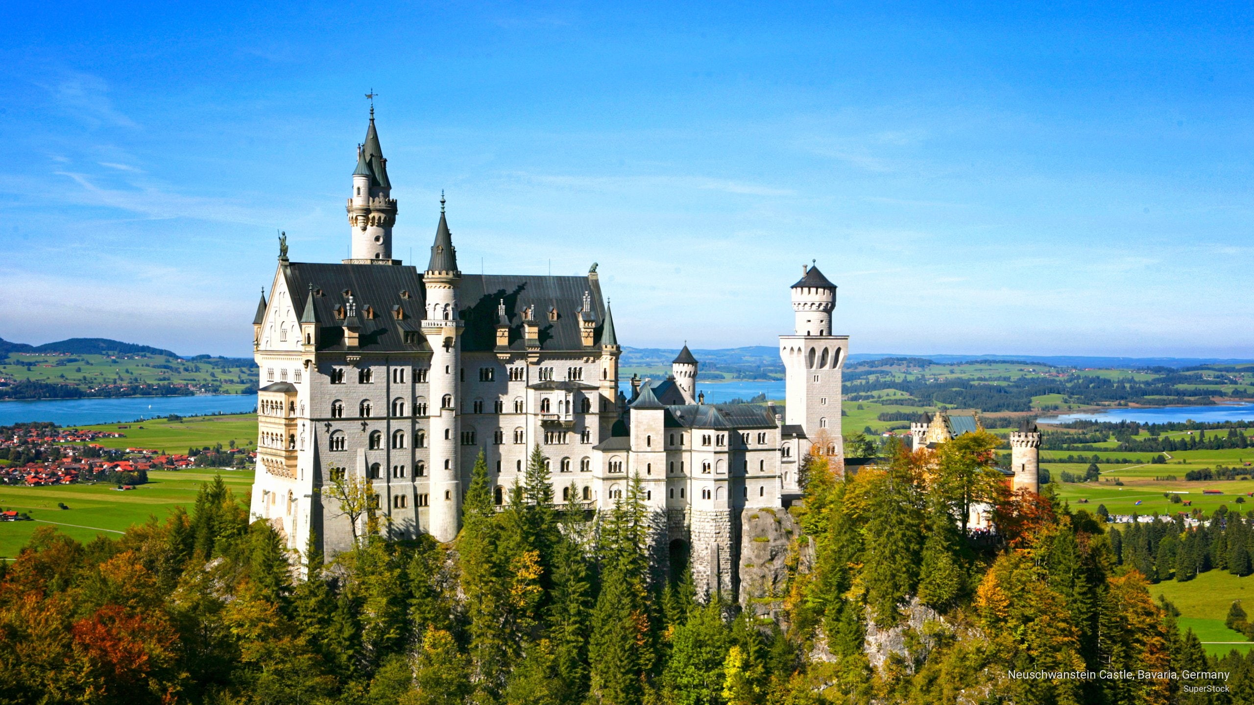 bavaria, Architecture, castle, neuschwanstein, germany, 2K, HD Wallpaper