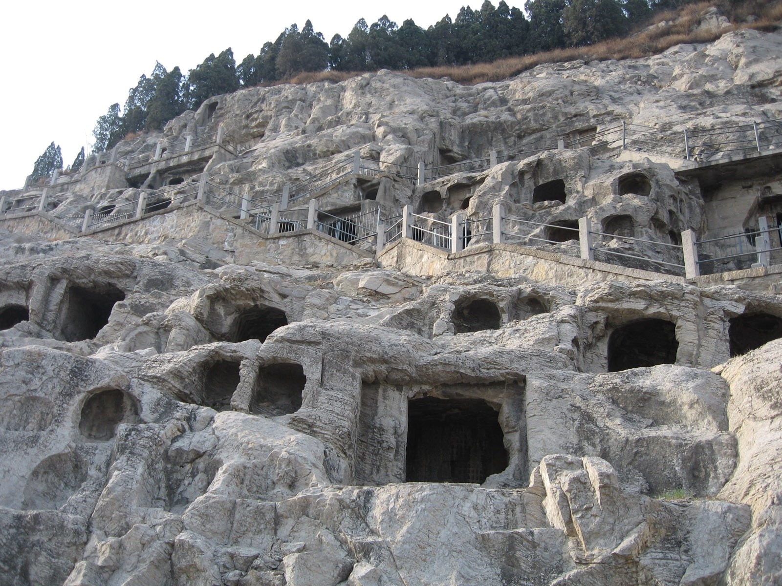 ancient history, carving, nature, archaeology, travel destinations, wood, longman grottoes, low angle view, built structure, history, the past, no people, HD Wallpaper