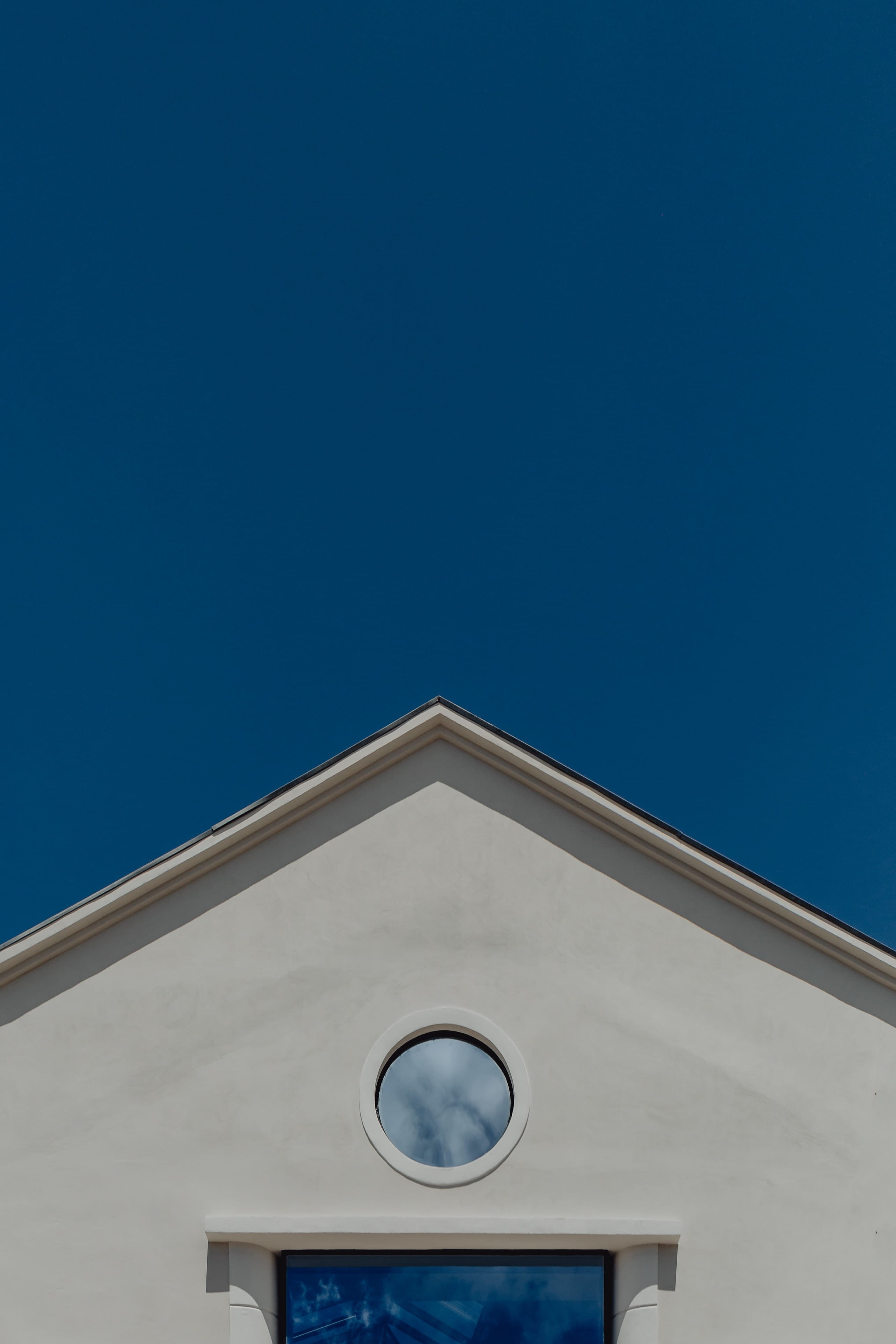 buildings, directly below, blue, building exterior, house, window, building, lisbon, clear sky, sky, day, june, outdoors, high section, Europe, window frame, Phone HD Wallpaper