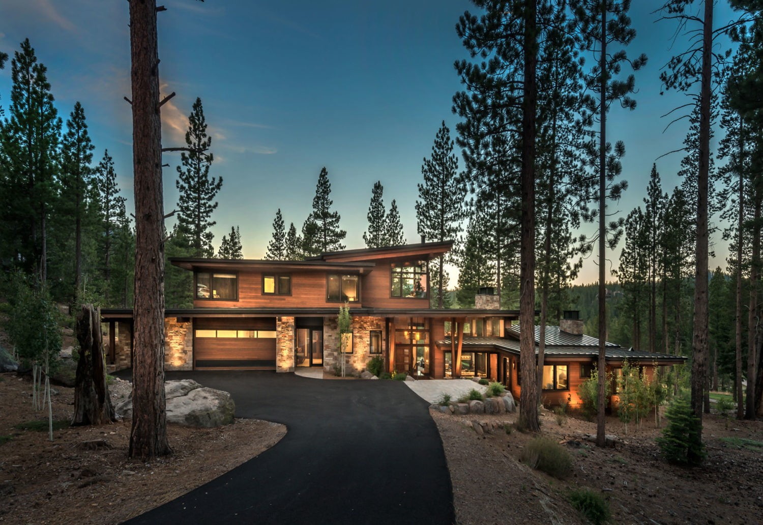 trees, house, nature, modern, mansions, architecture, forest, 720P, HD Wallpaper