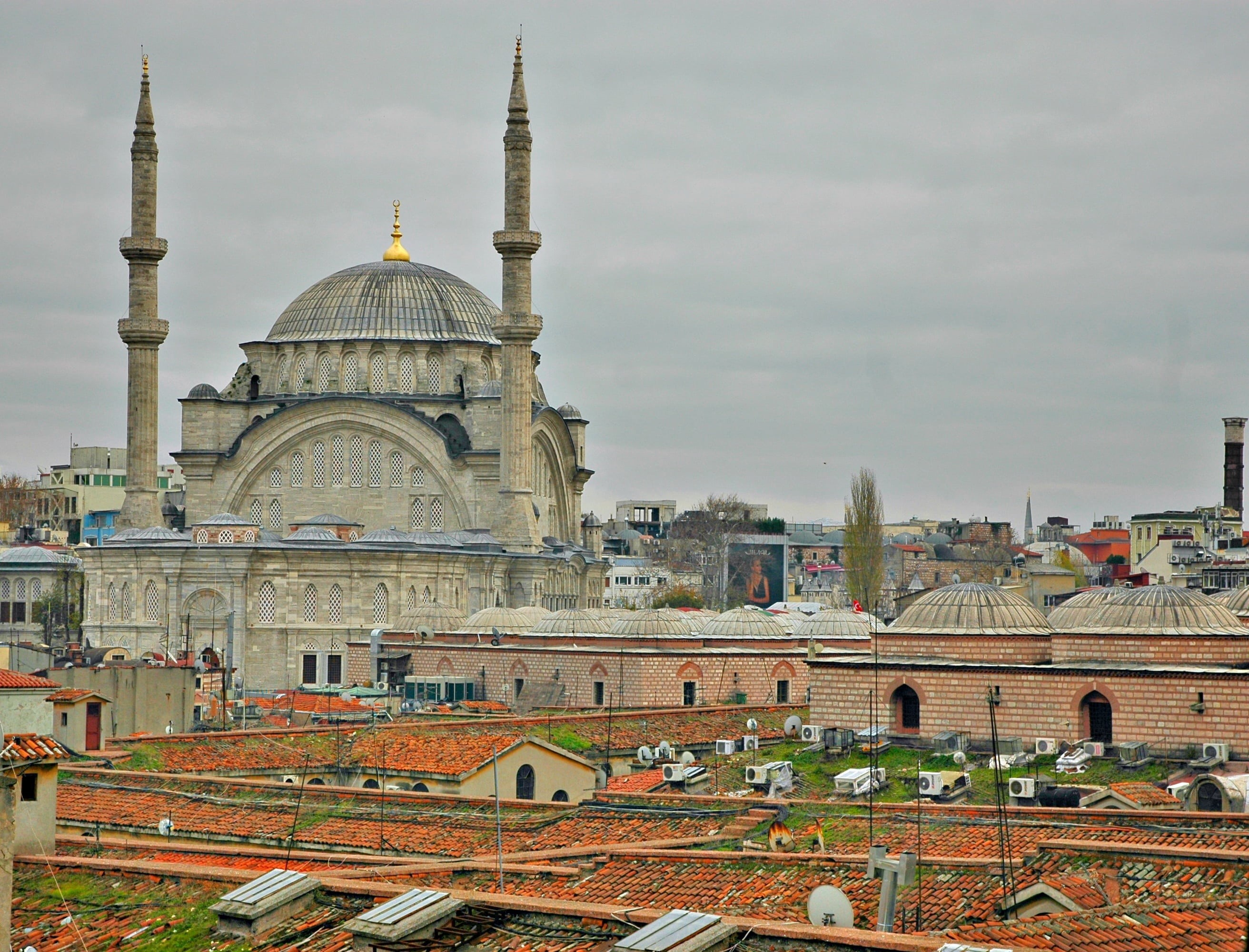 tourism, no people, sky, outdoors, built structure, spire, cloud - sky, dome, belief, spirituality, the past, mosque, cityscape, travel, travel destinations, HD Wallpaper