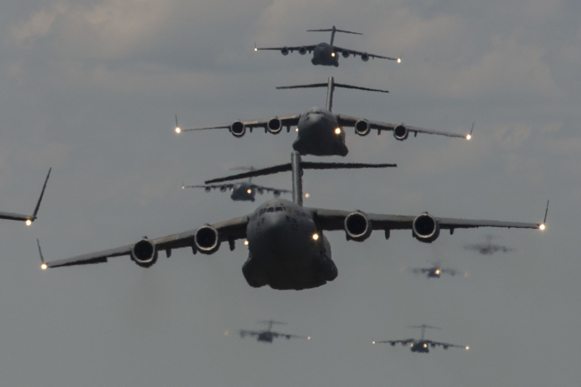 nature, c-17, no people, military jets, low angle view, army, transportation, usa, airplane, 1080P, aviation, aerospace industry, flying, on the move, HD Wallpaper