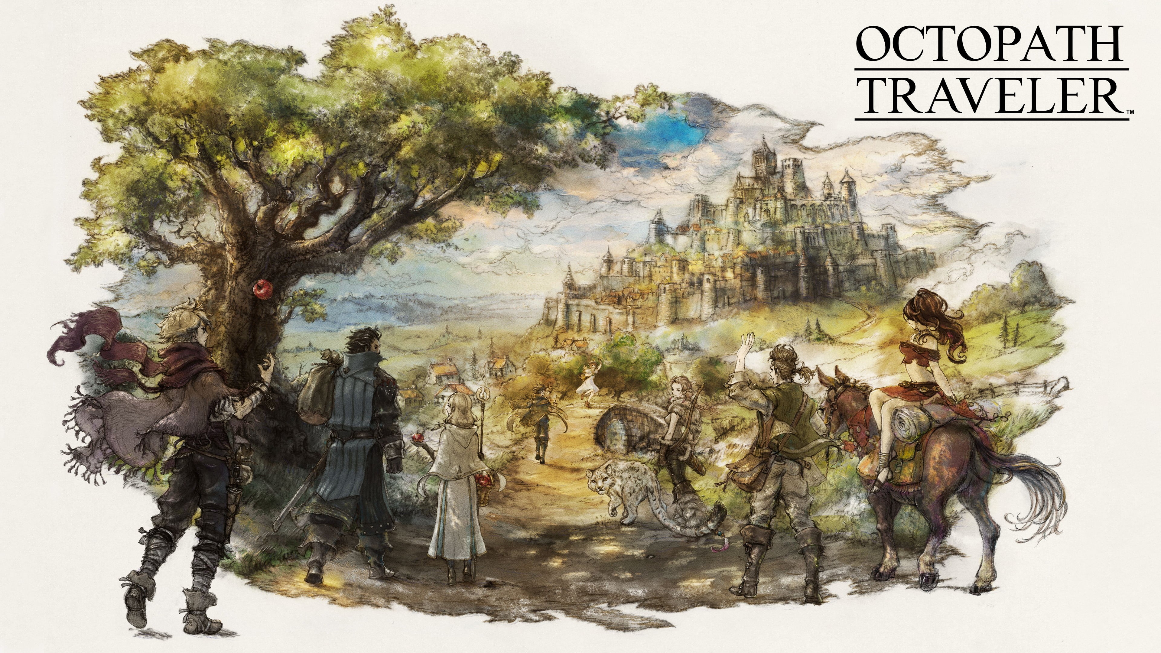4K, Octopath Traveler, artwork, HD Wallpaper